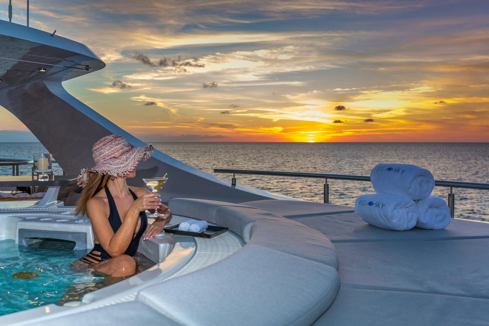 Seasonal Rates for BIG SKY Private Luxury Yacht For Charter
