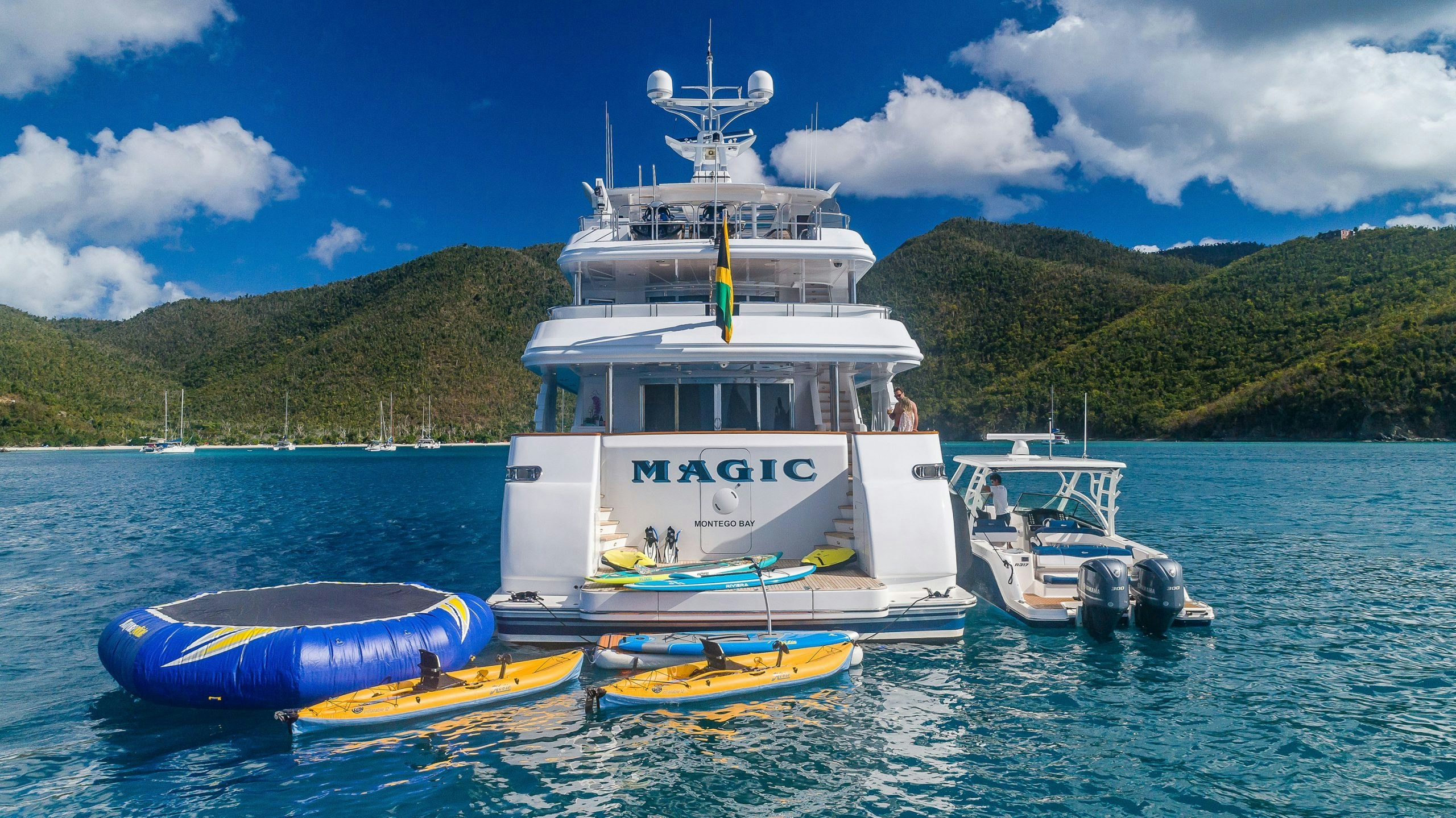 Seasonal Rates for MAGIC 130 Private Luxury Yacht For Charter