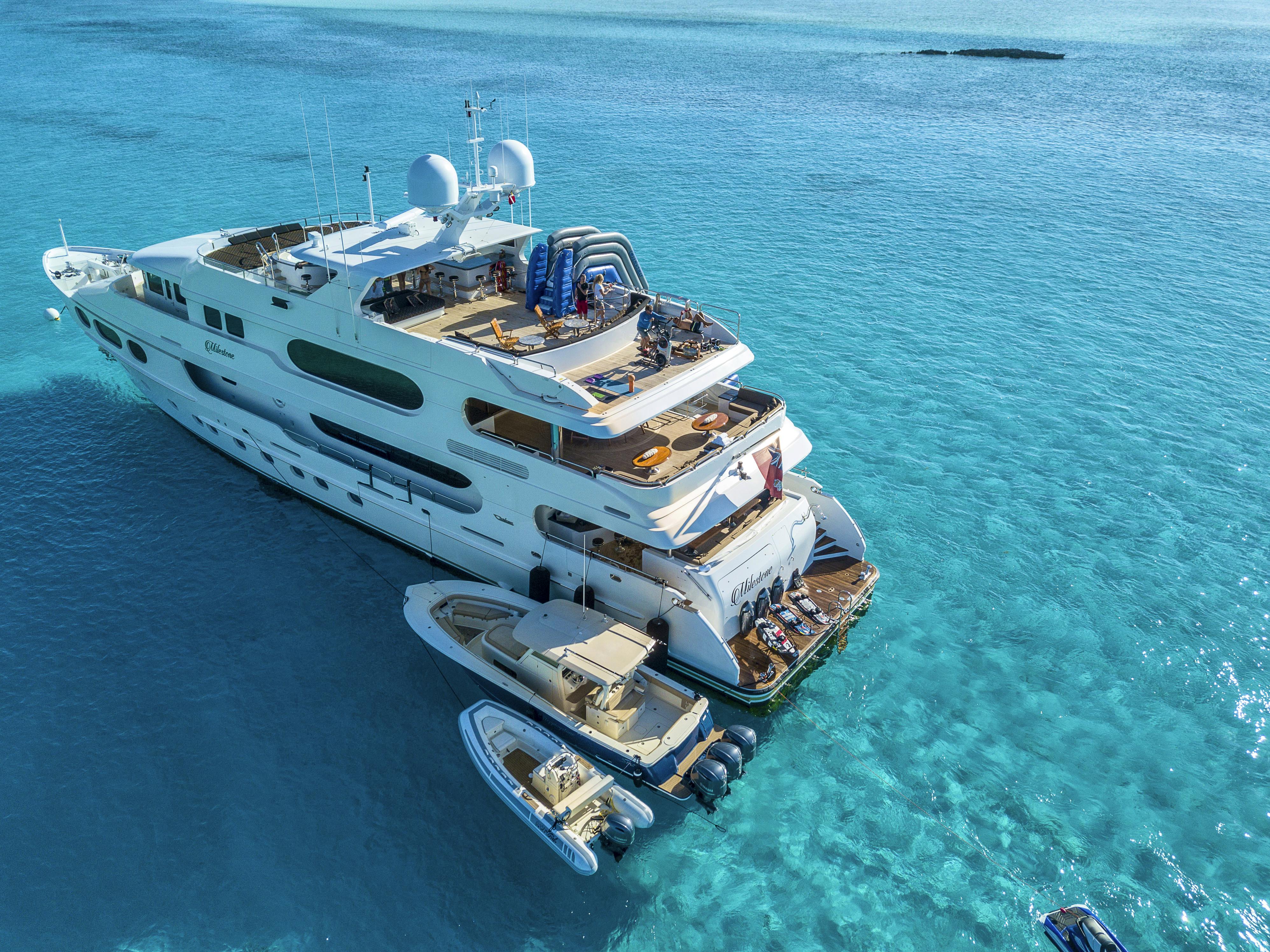Seasonal Rates for MILESTONE Private Luxury Yacht For Charter
