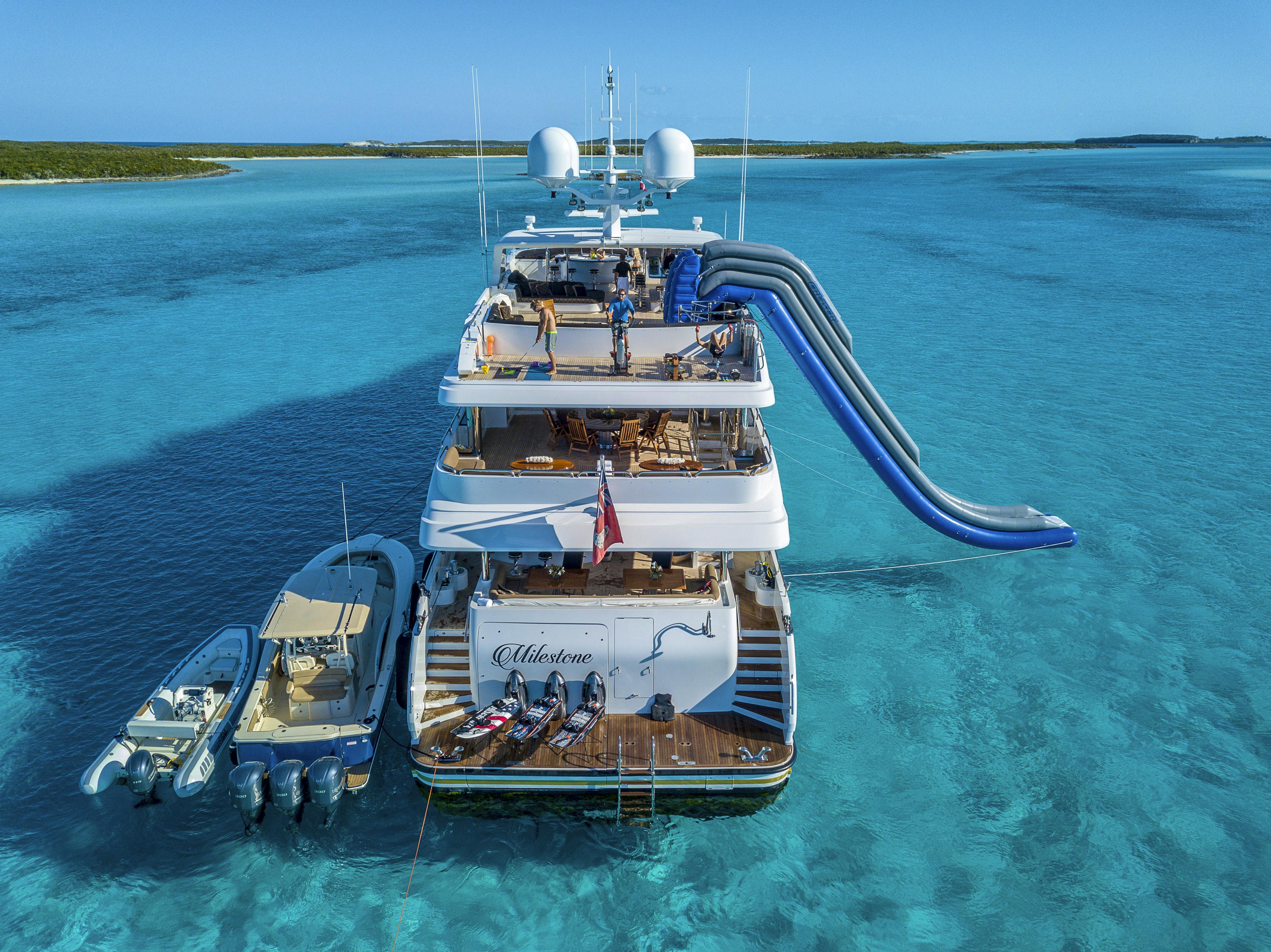 Tendar & Toys for MILESTONE Private Luxury Yacht For charter