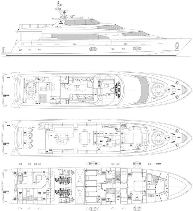 None aboard AGORA II Yacht for Sale