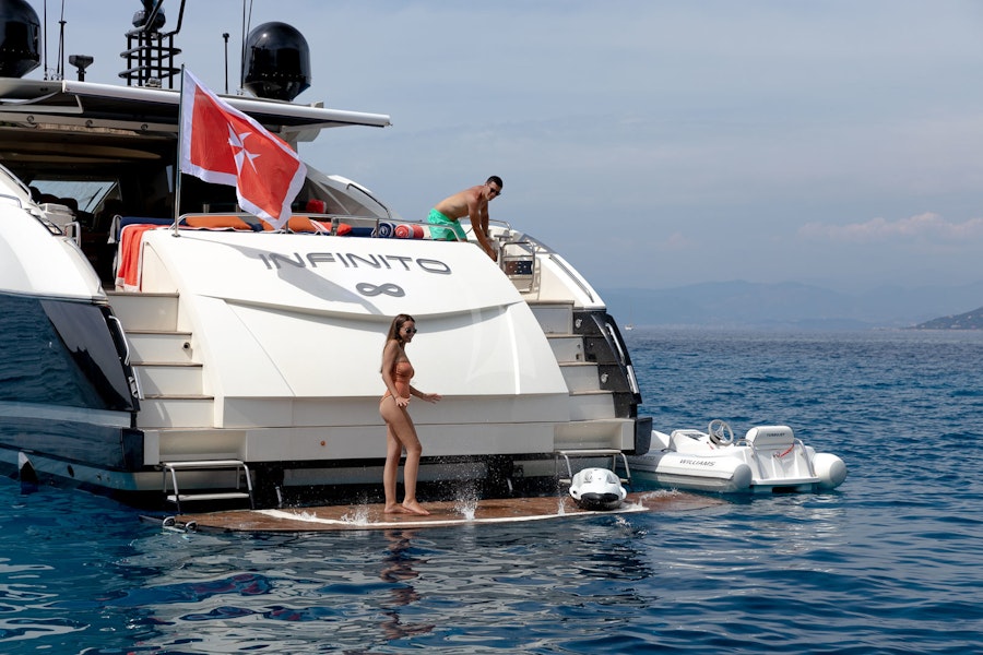 Tendar & Toys for INFINITO Private Luxury Yacht For charter