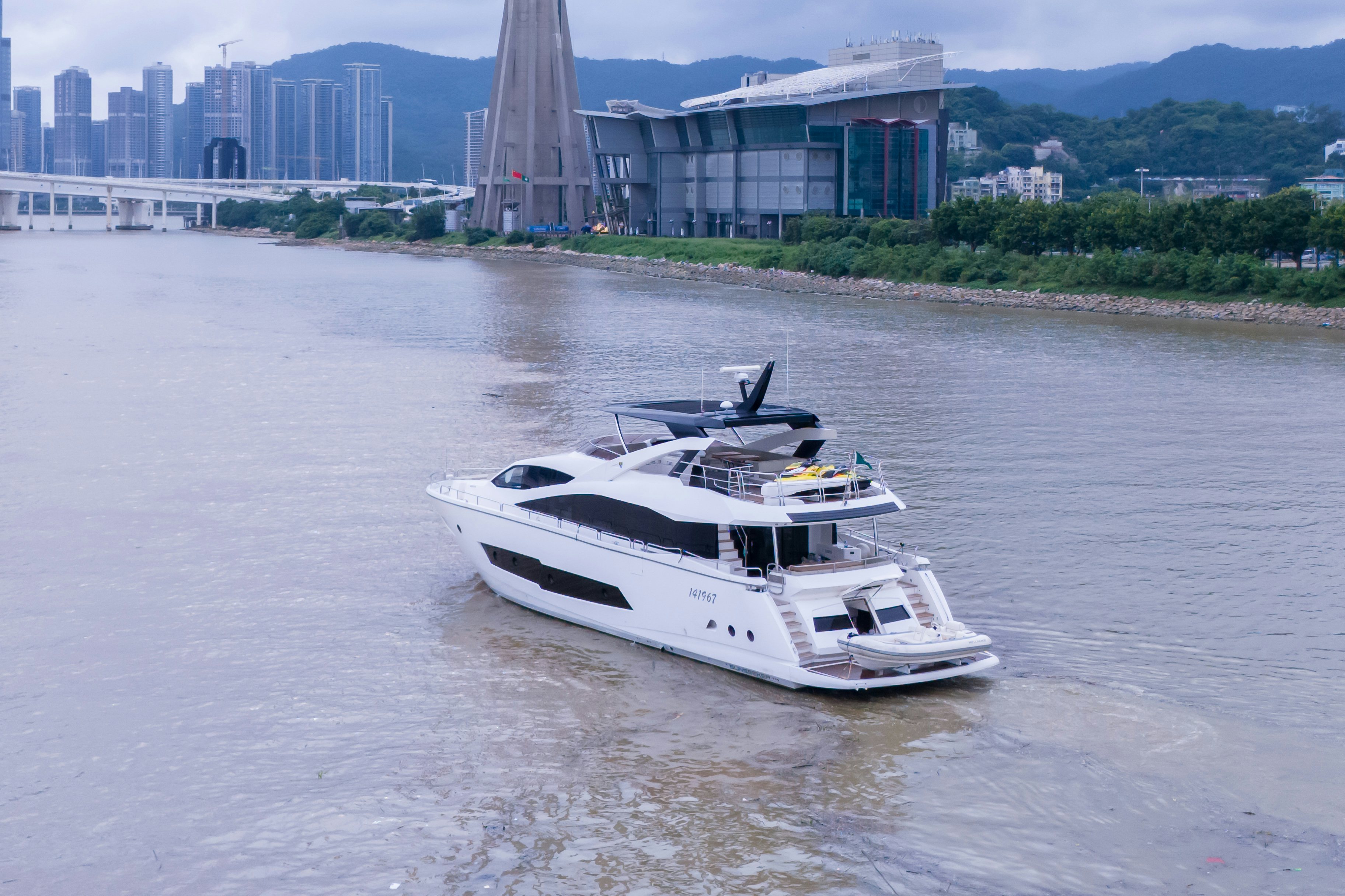two boats on water aboard DRAGON Yacht for Sale