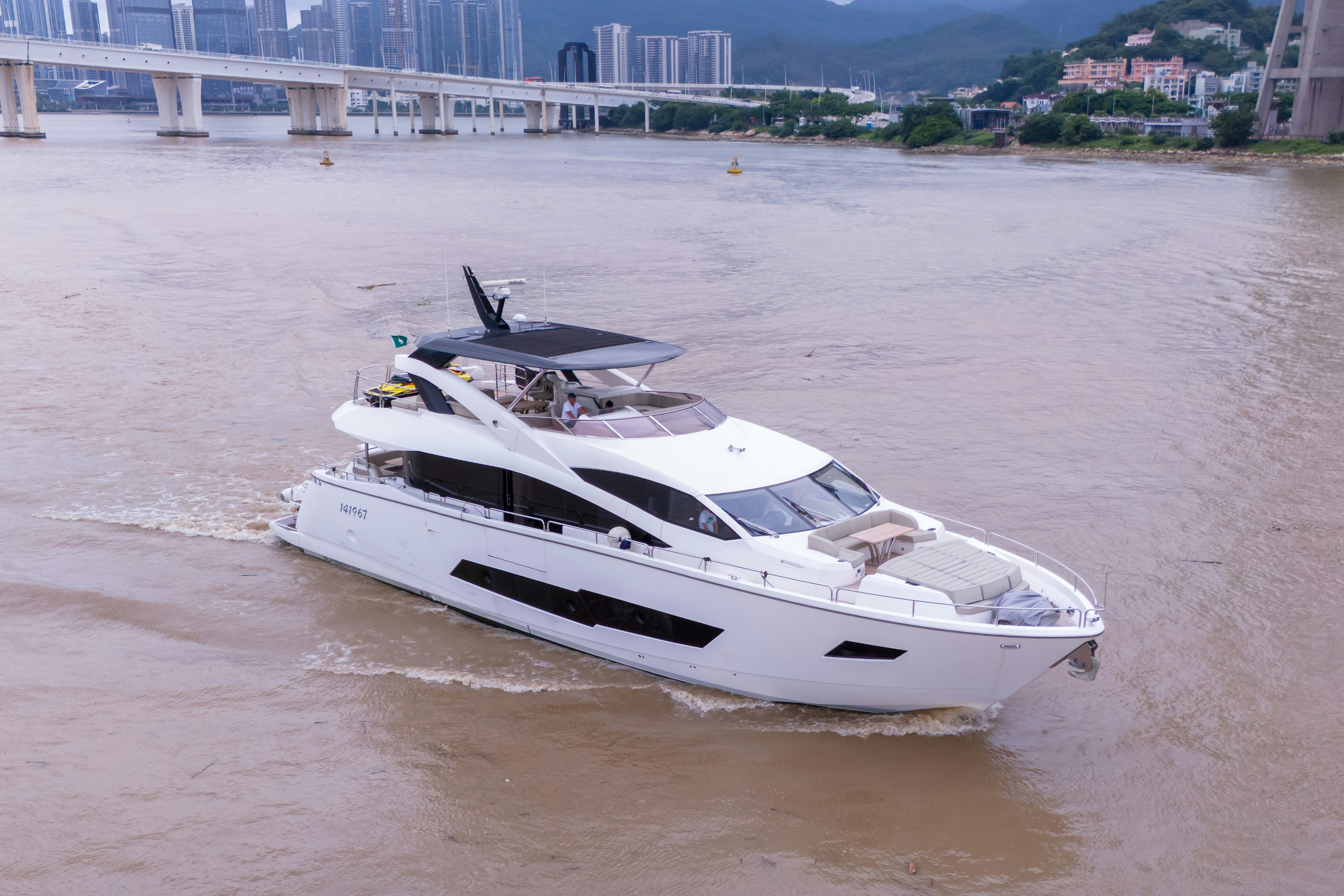a boat in the water aboard DRAGON Yacht for Sale