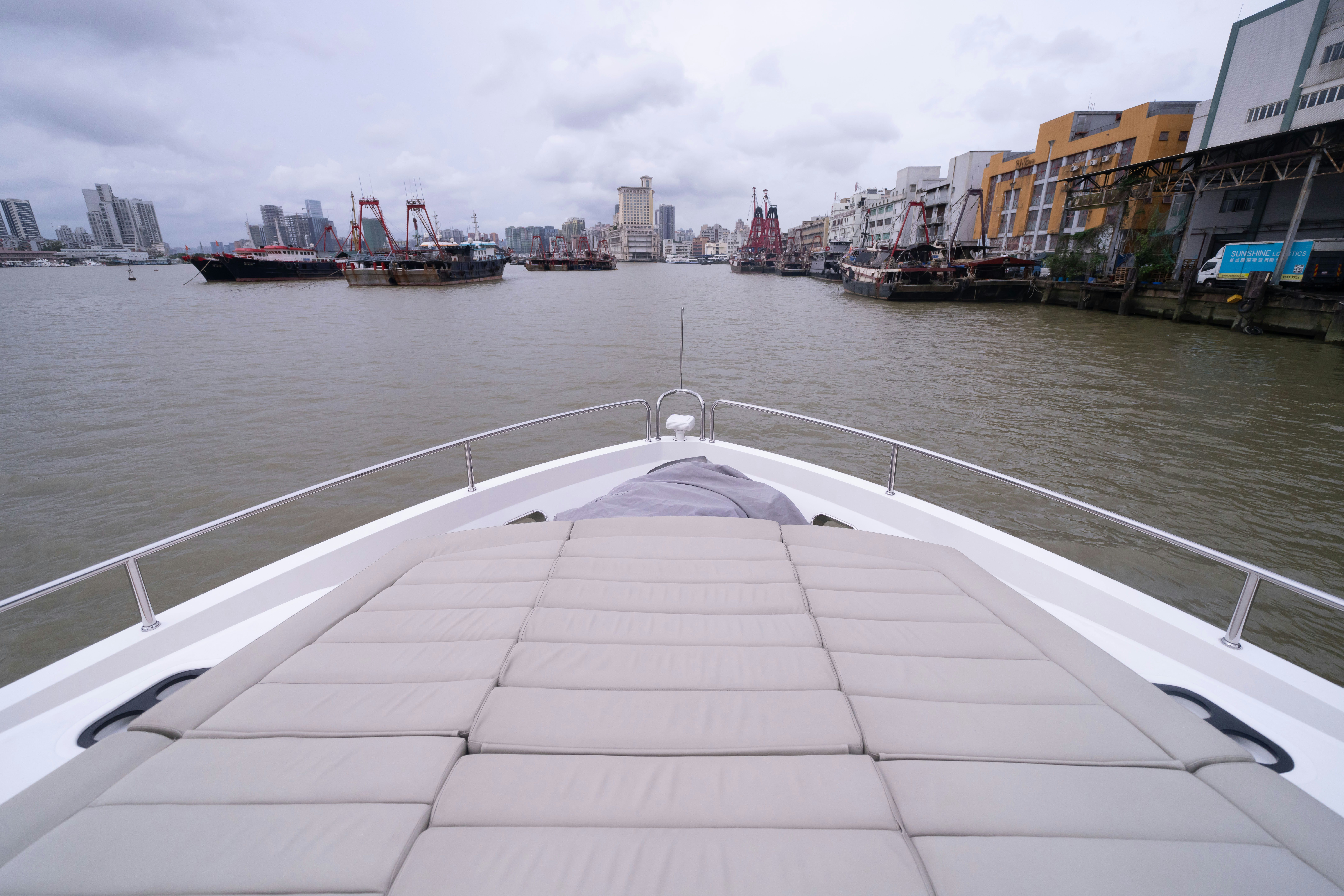 a boat in the water aboard DRAGON Yacht for Sale