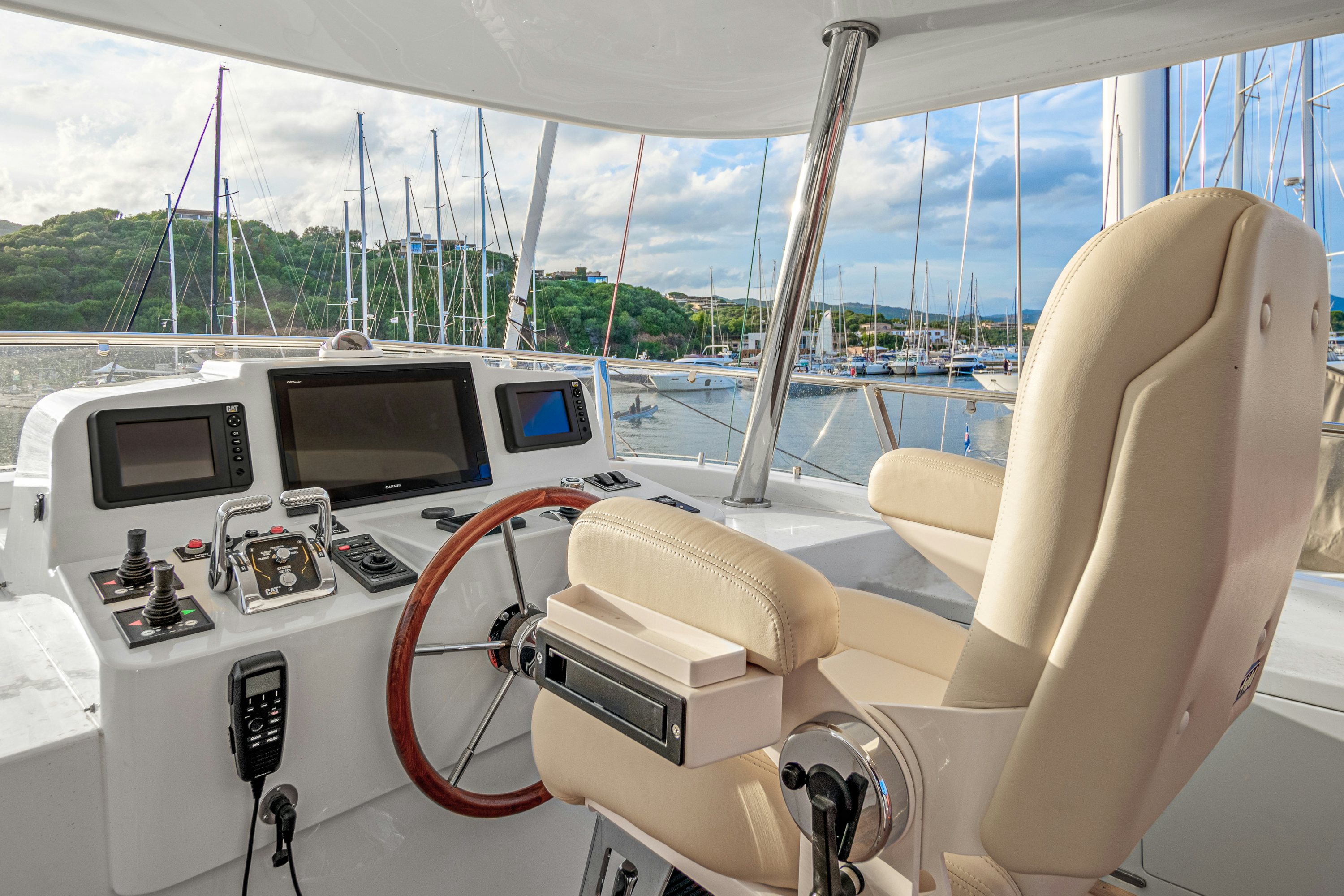 inside of a sailboat aboard FRIVOLOUS Yacht for Sale