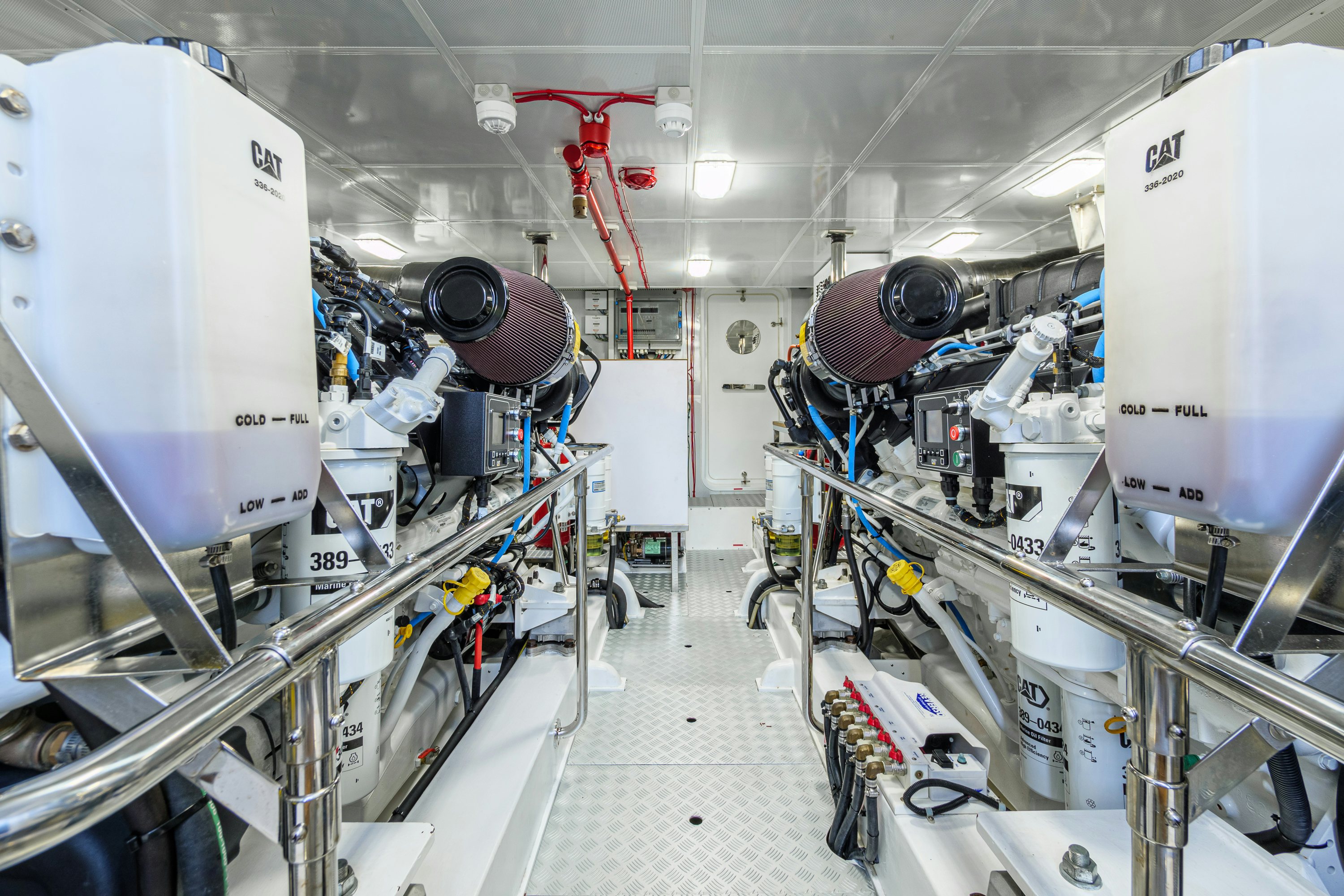 a room with machinery aboard FRIVOLOUS Yacht for Sale