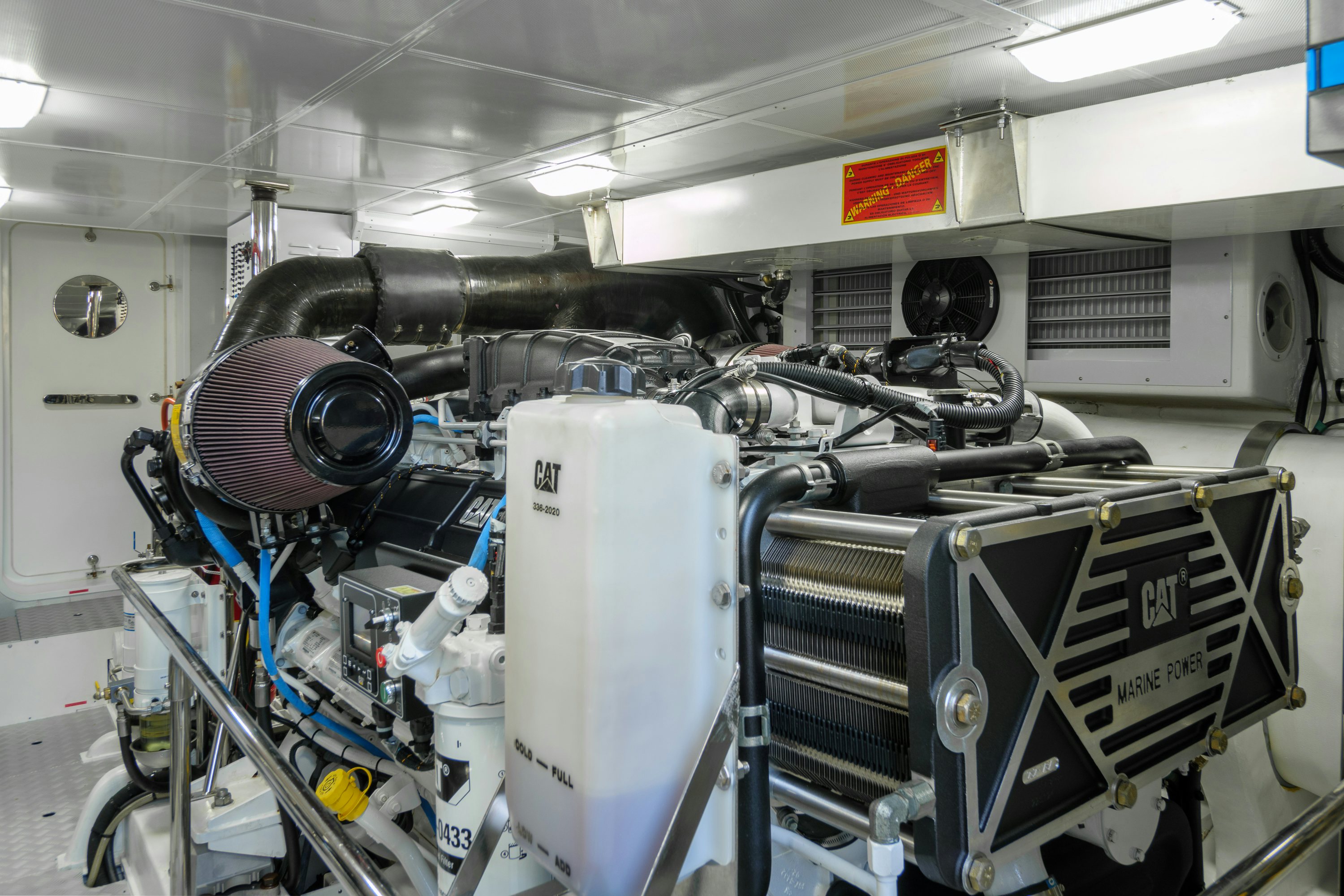 a machine with many wires aboard FRIVOLOUS Yacht for Sale