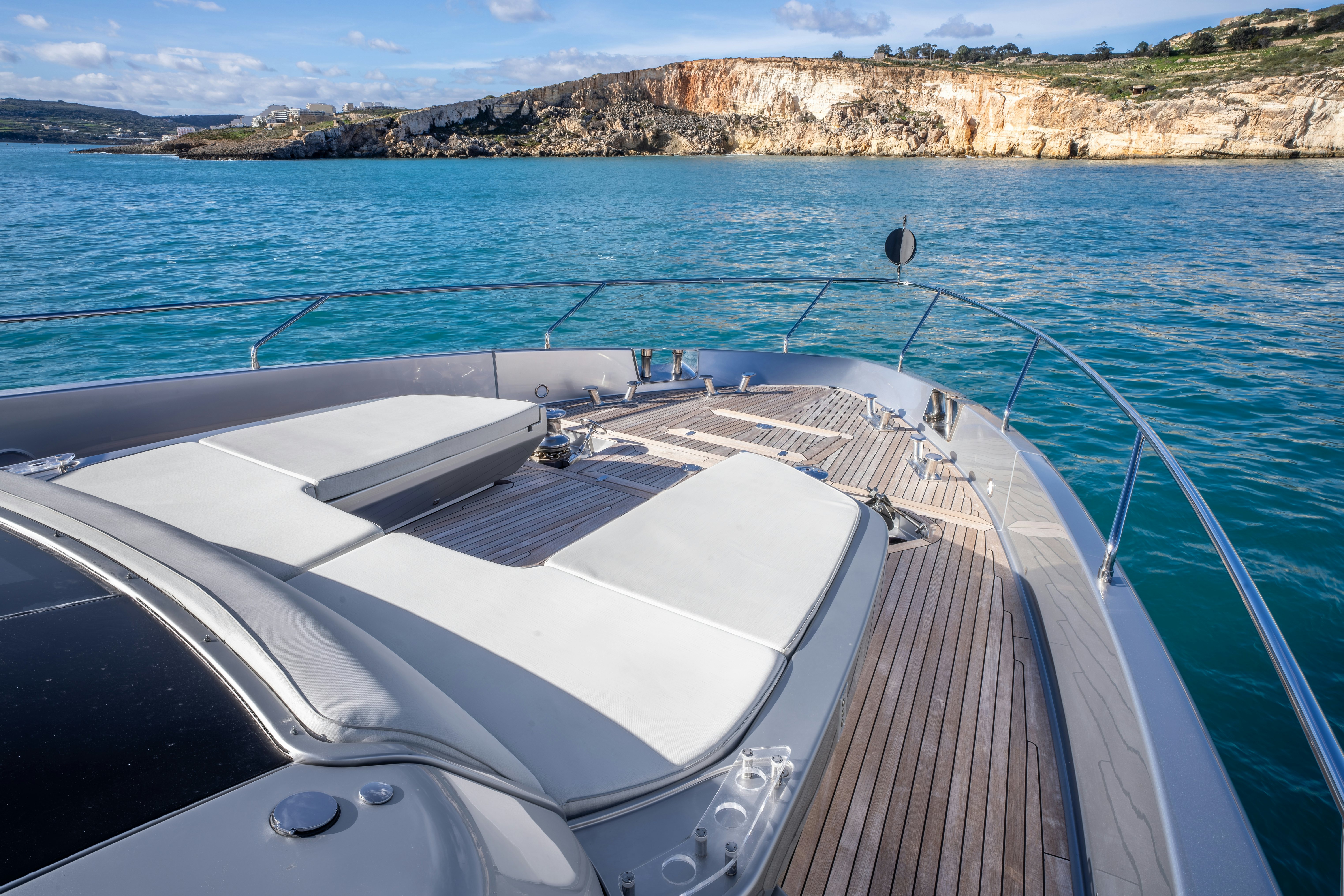 a boat on the water aboard NOI Yacht for Sale