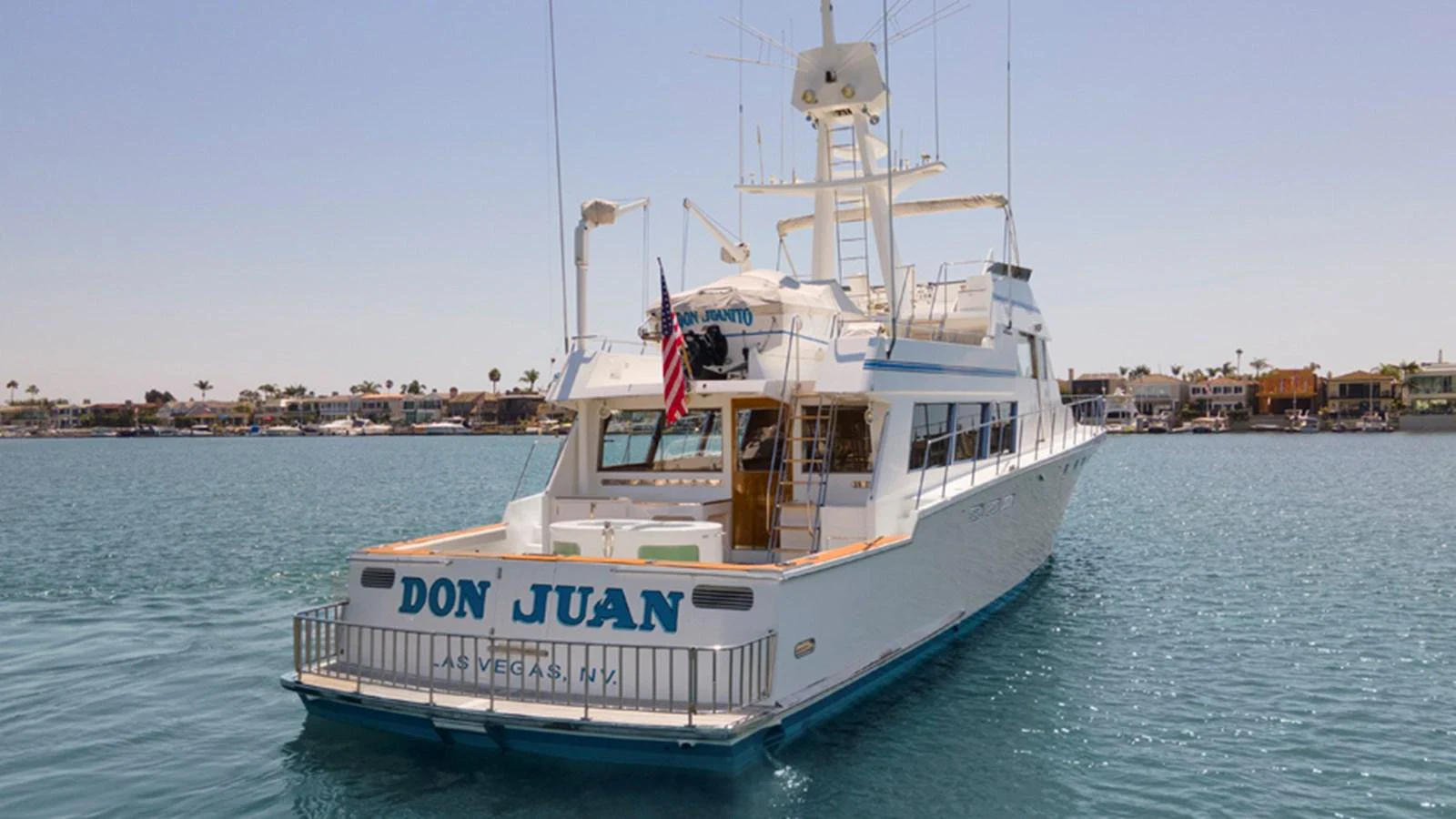 a boat on the water aboard DON JUAN Yacht for Sale