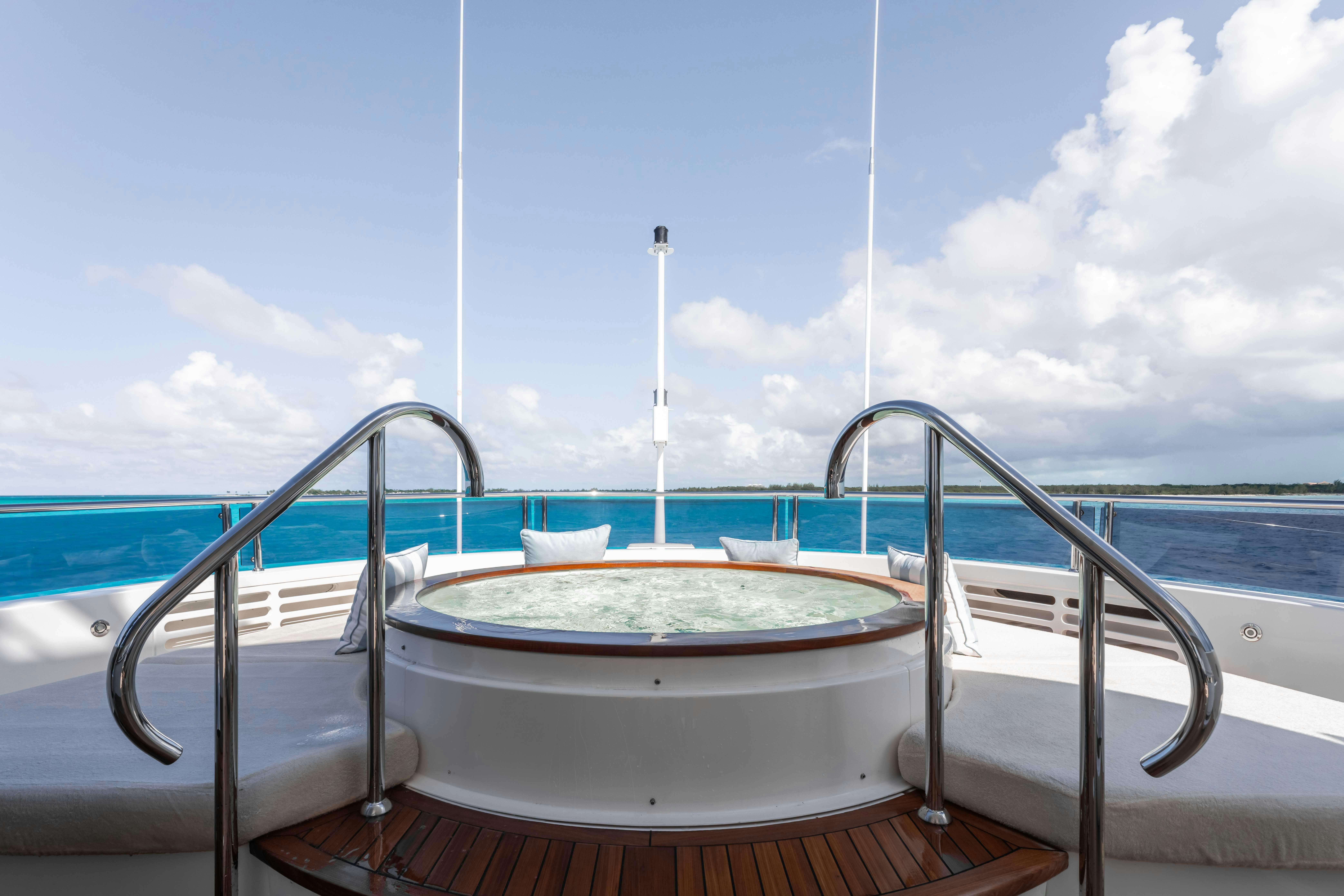 a boat on the water aboard CAPTAIN MORGAN III Yacht for Charter