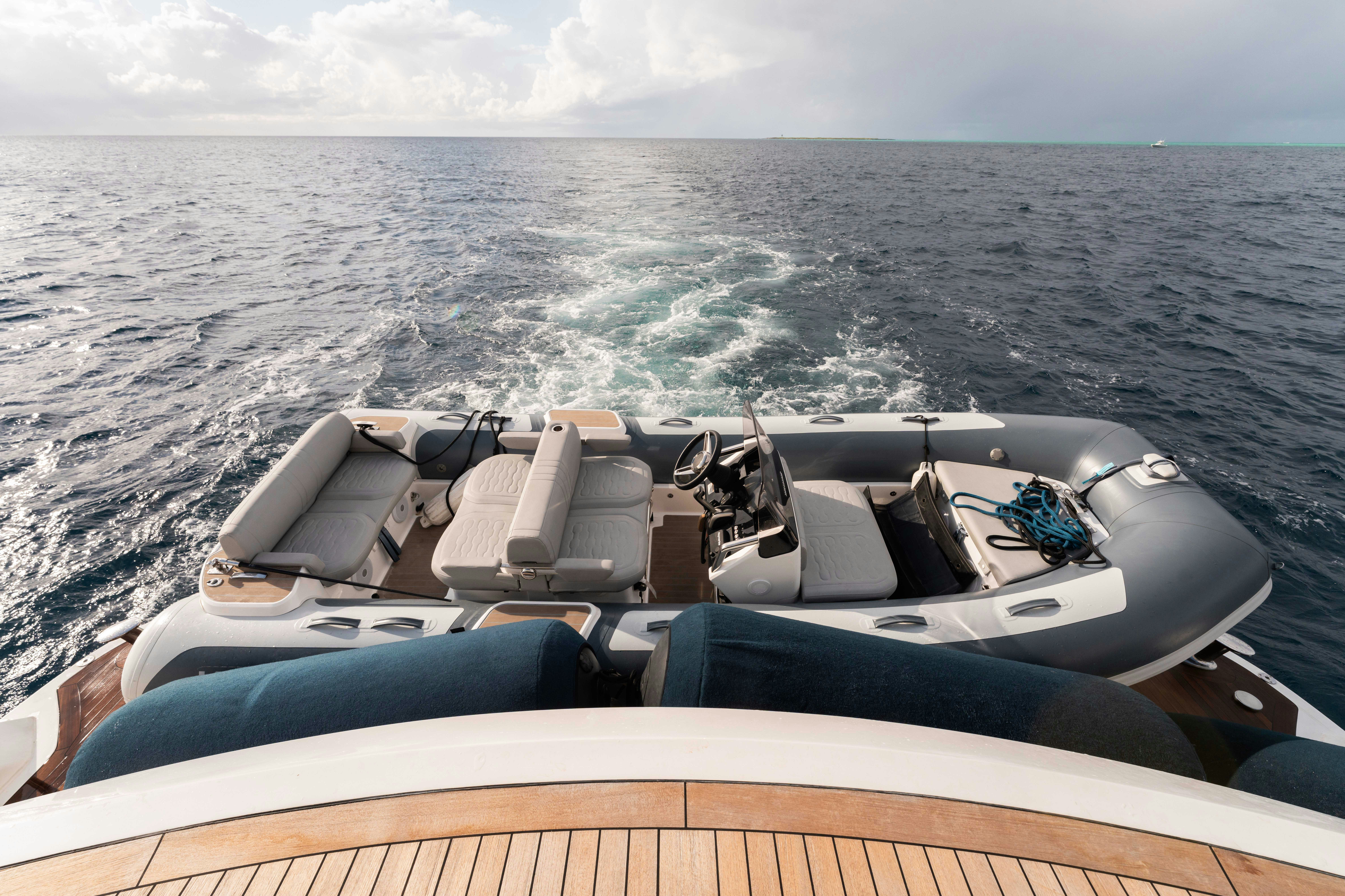 a boat on the water aboard CAPTAIN MORGAN III Yacht for Charter