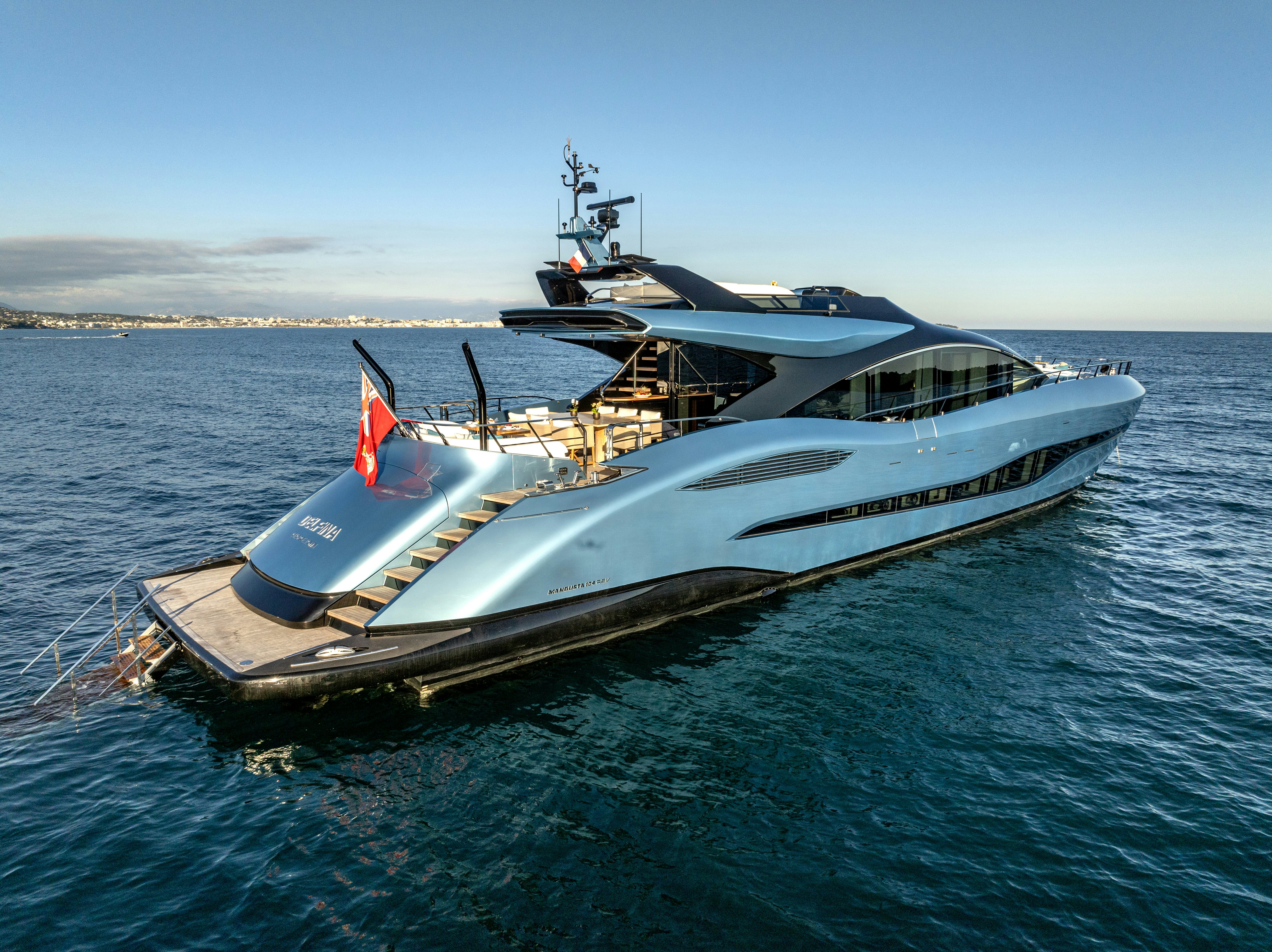 a boat on the water aboard DELFINA Yacht for Sale