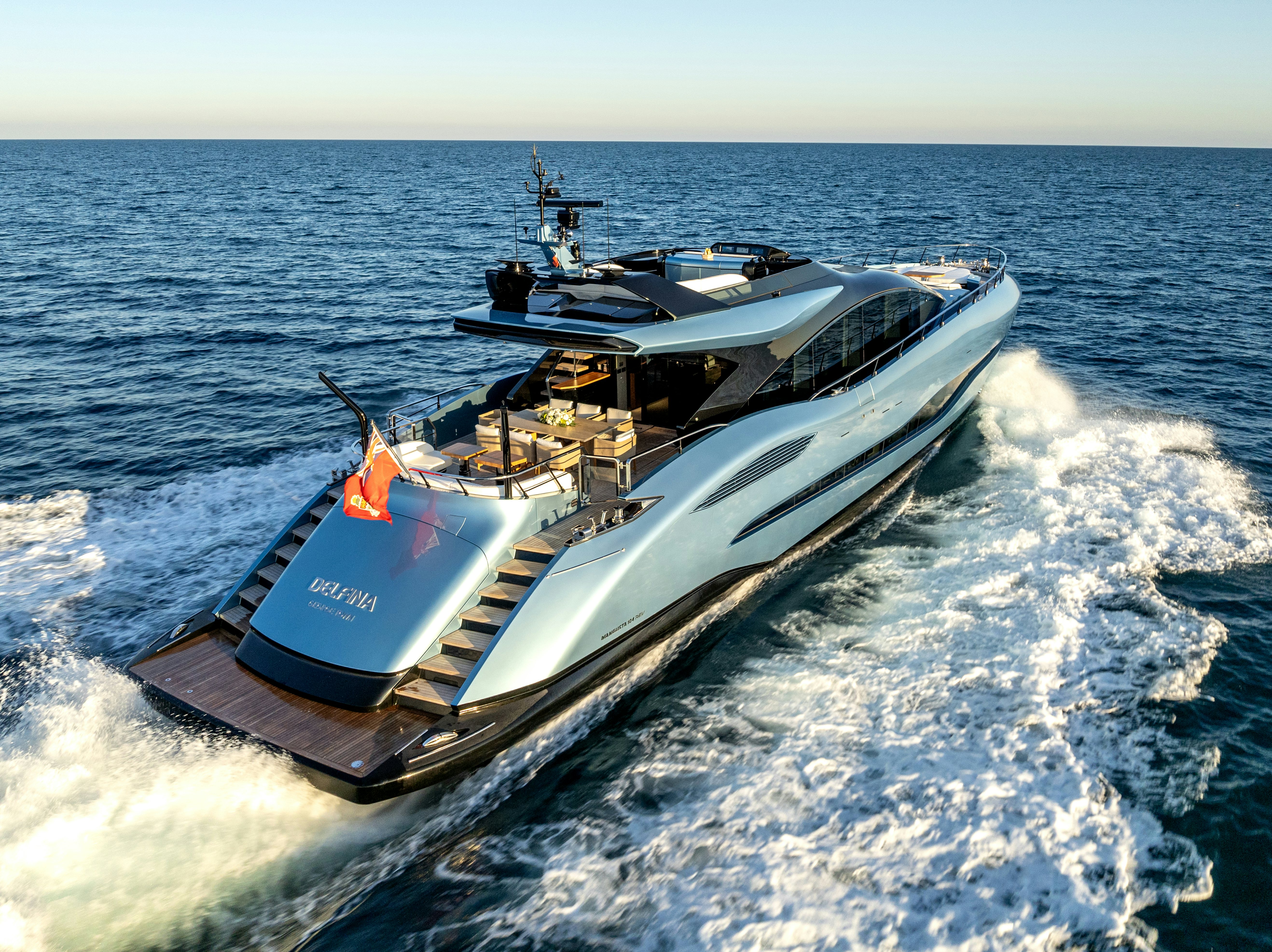 a boat on the water aboard DELFINA Yacht for Sale