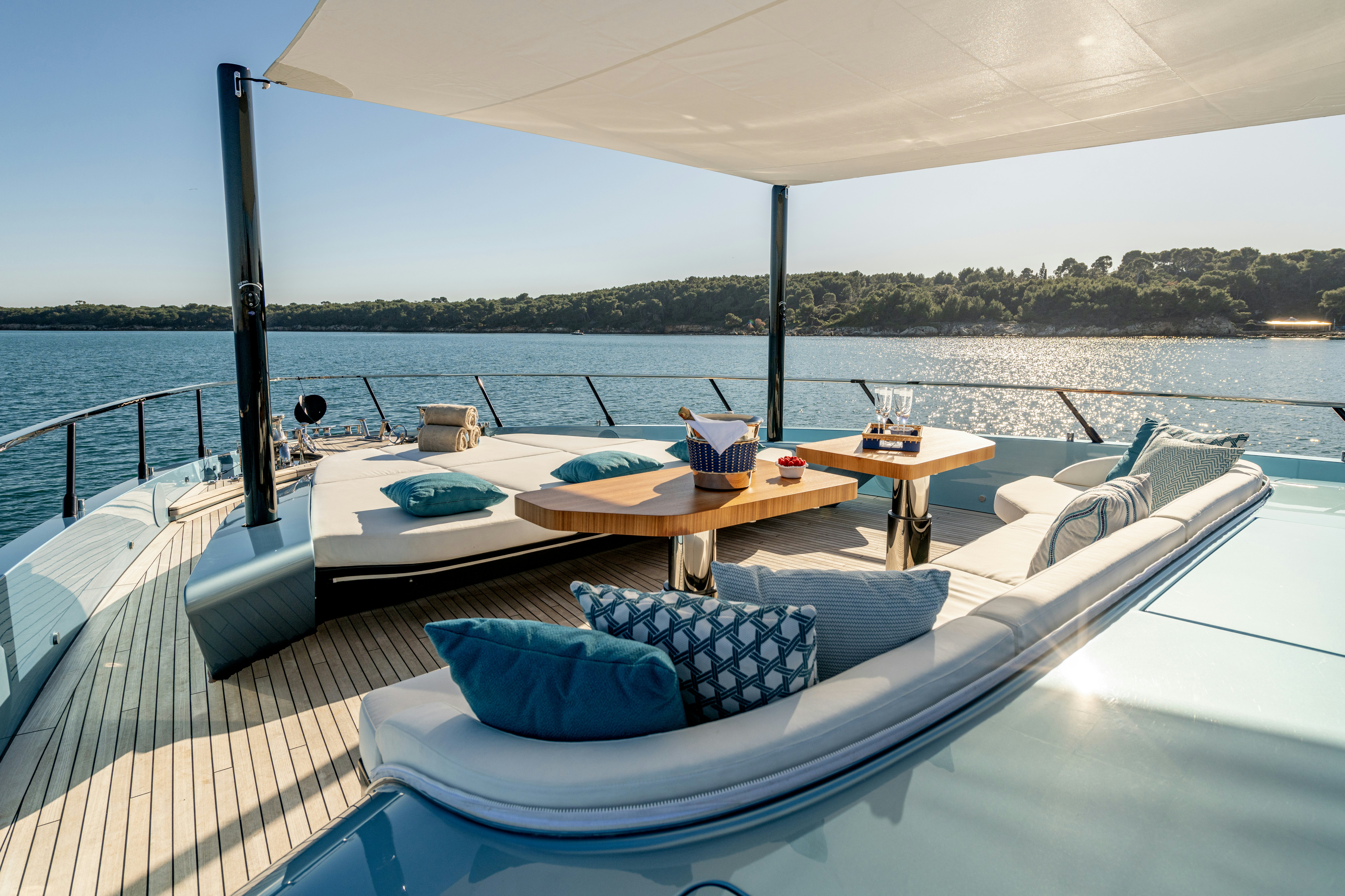 a boat on the water aboard DELFINA Yacht for Sale