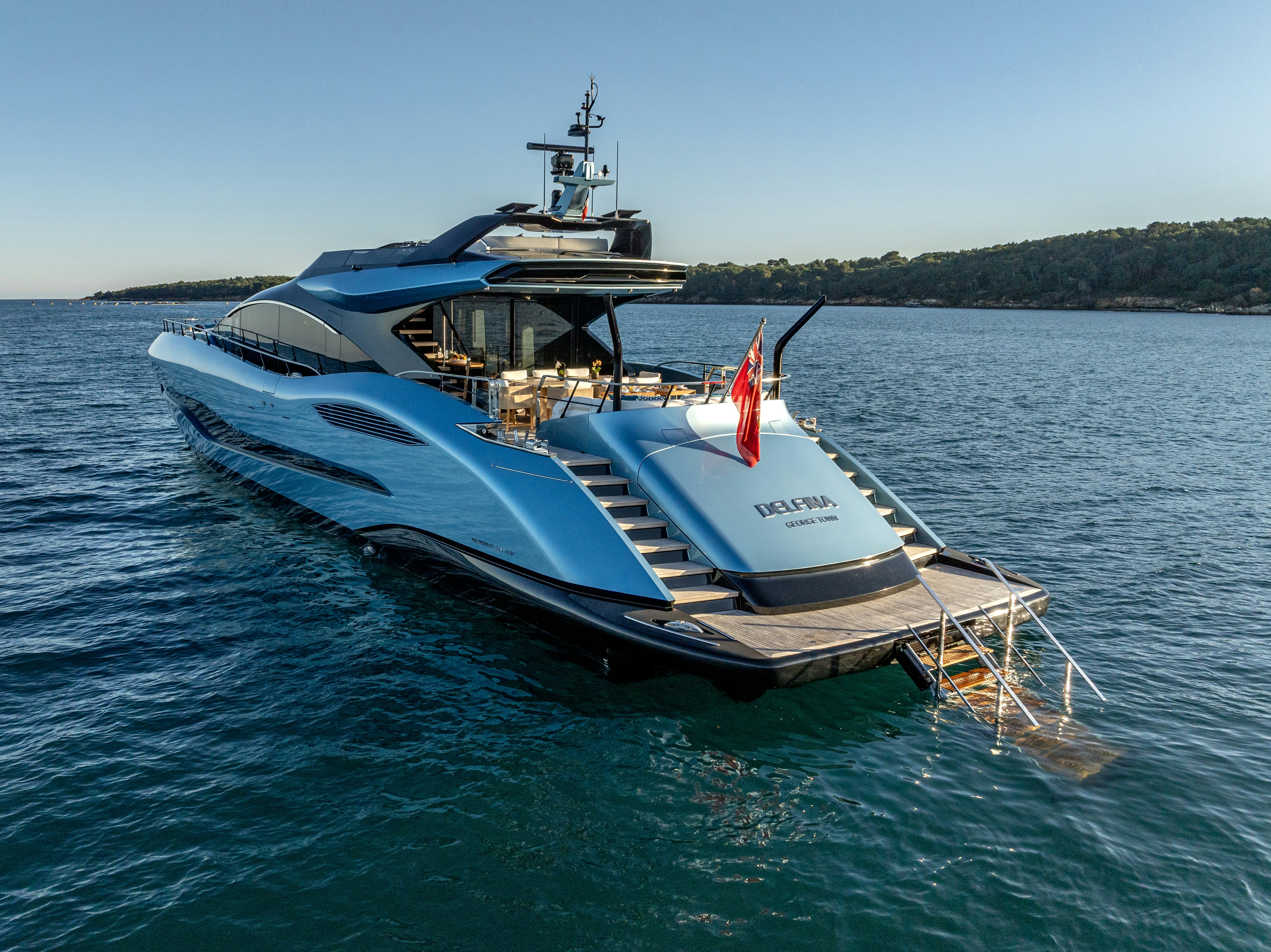 a boat on the water aboard DELFINA Yacht for Sale