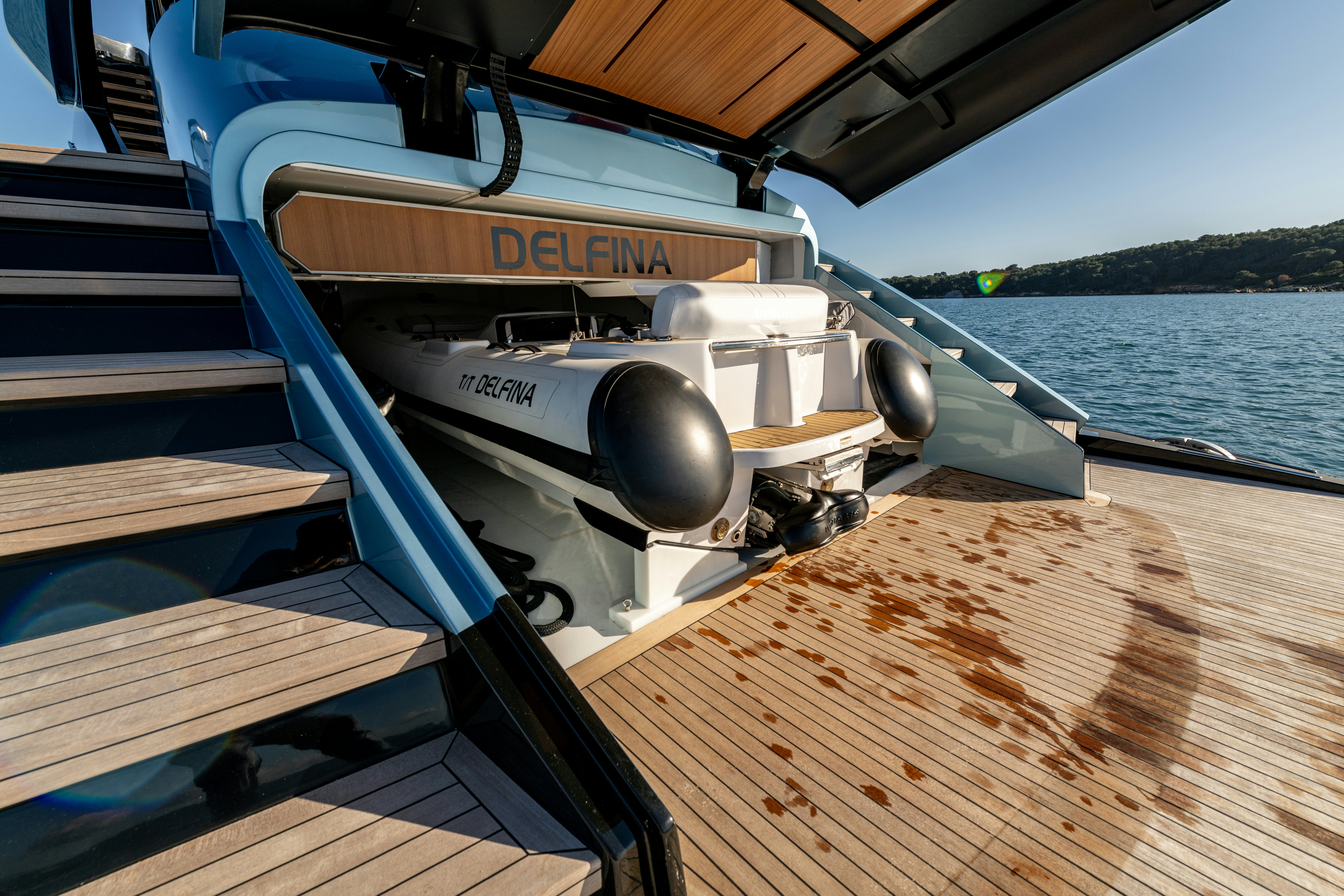 a boat on the water aboard DELFINA Yacht for Sale