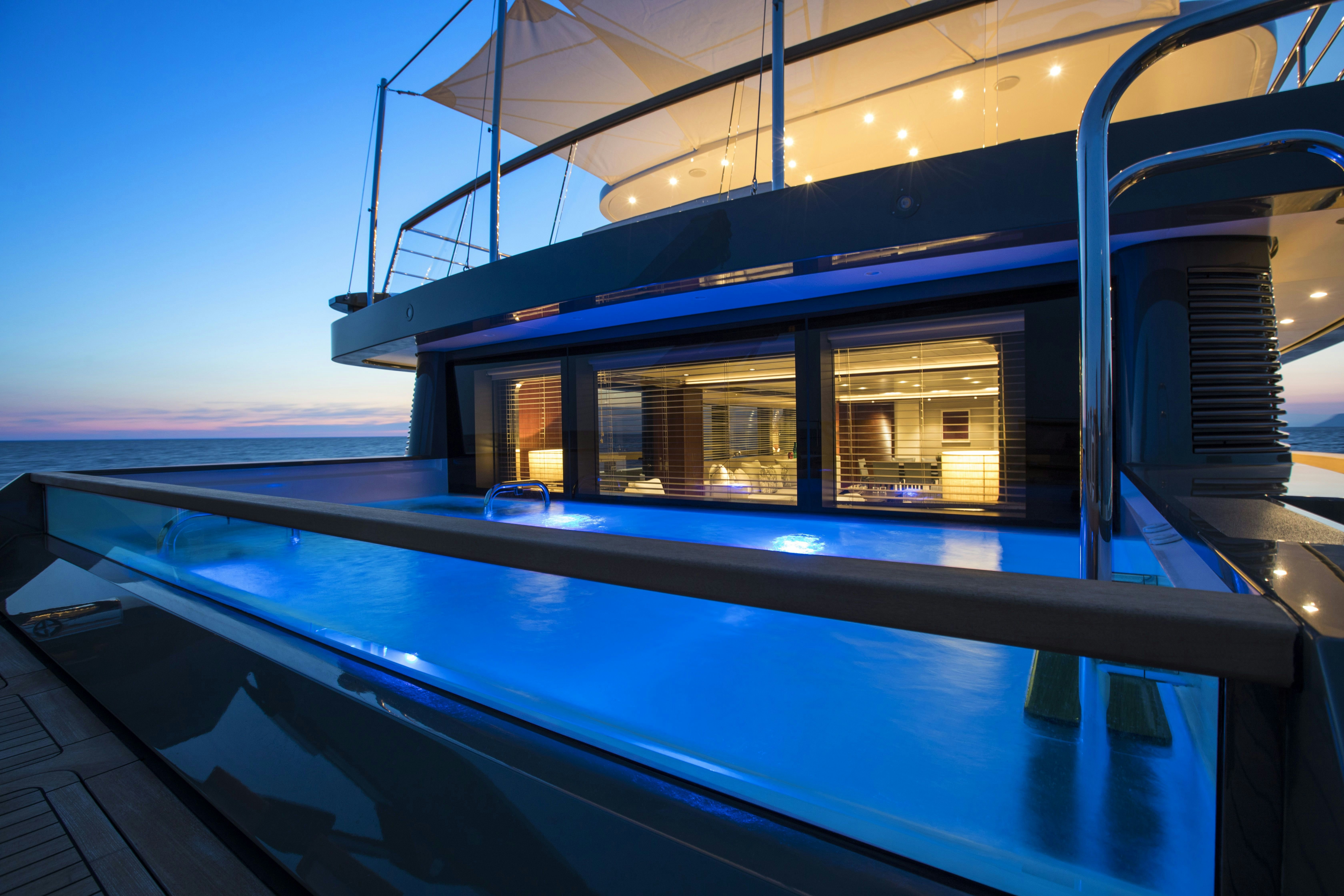 a car driving on a road aboard MOKA Yacht for Charter