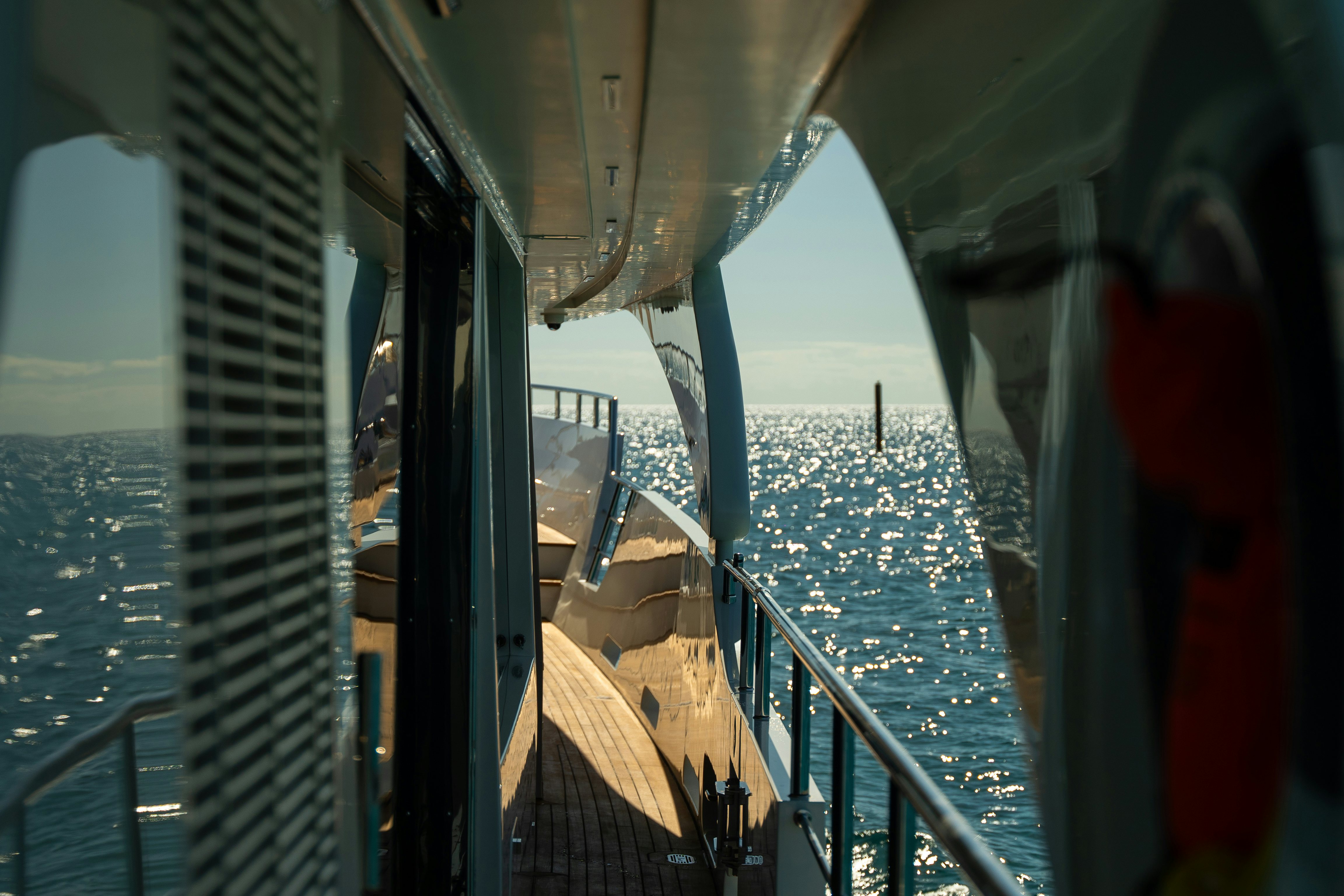 a boat on the water aboard REHAB Yacht for Sale