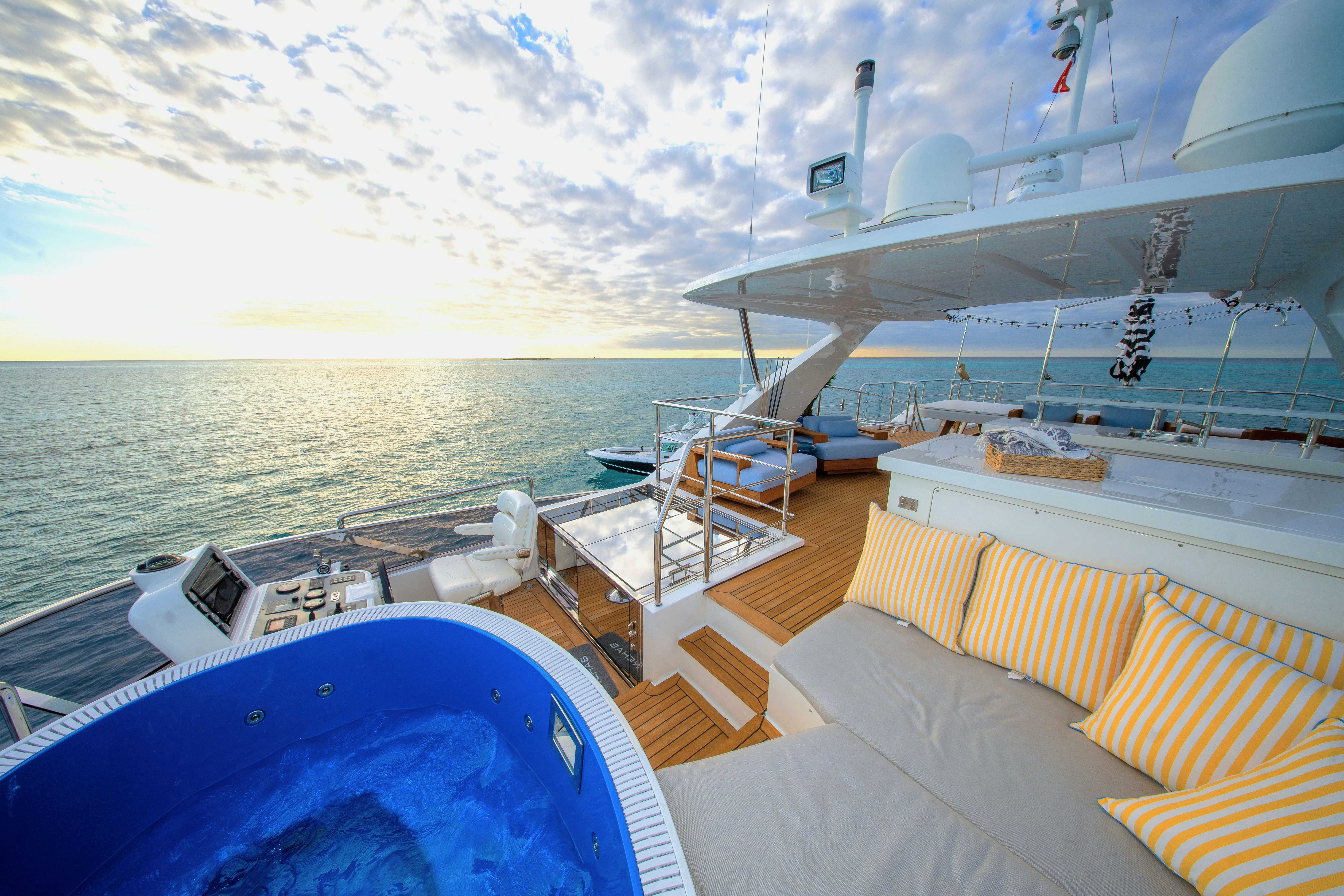 a boat on the water aboard REHAB Yacht for Sale