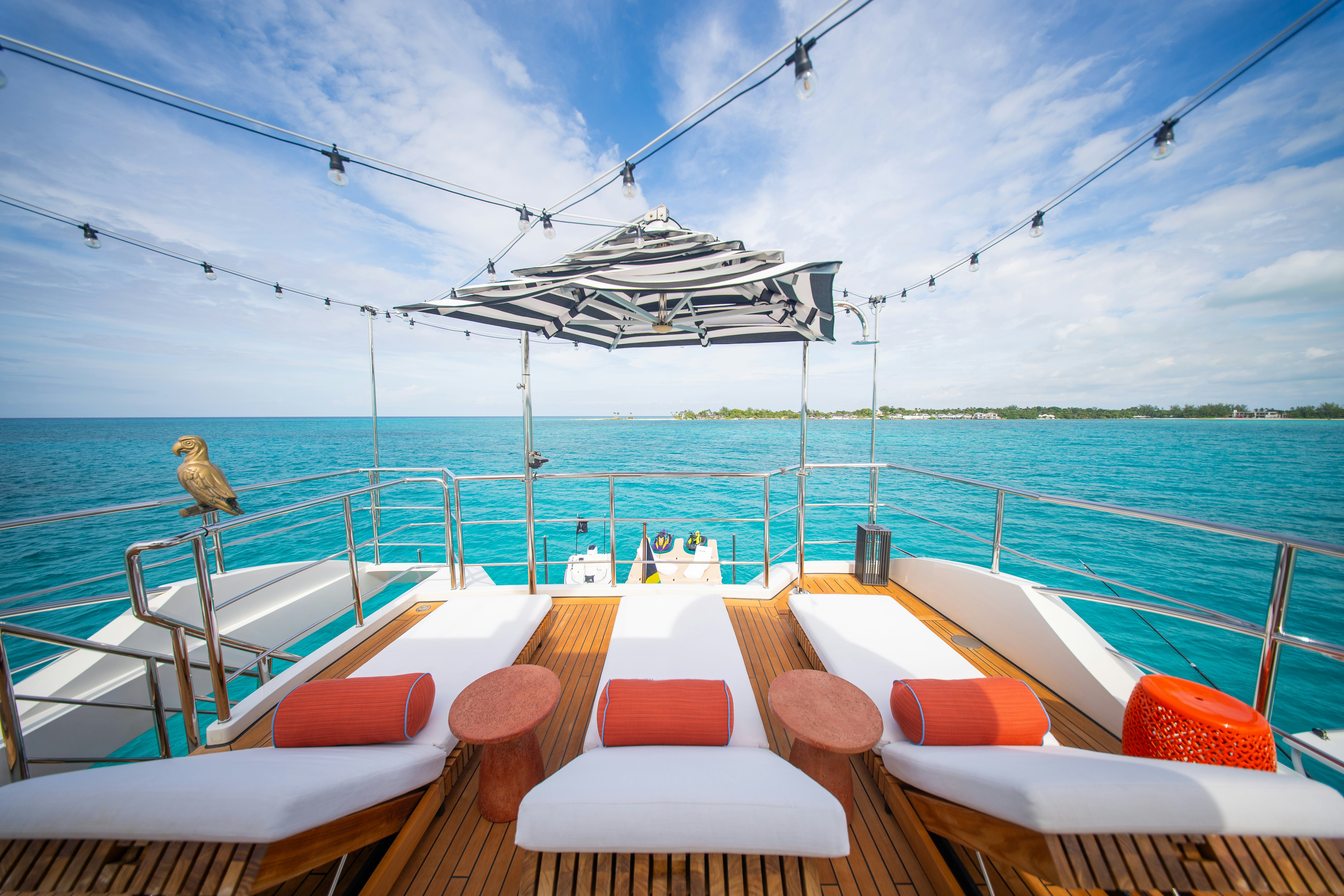 a boat on the water aboard REHAB Yacht for Sale