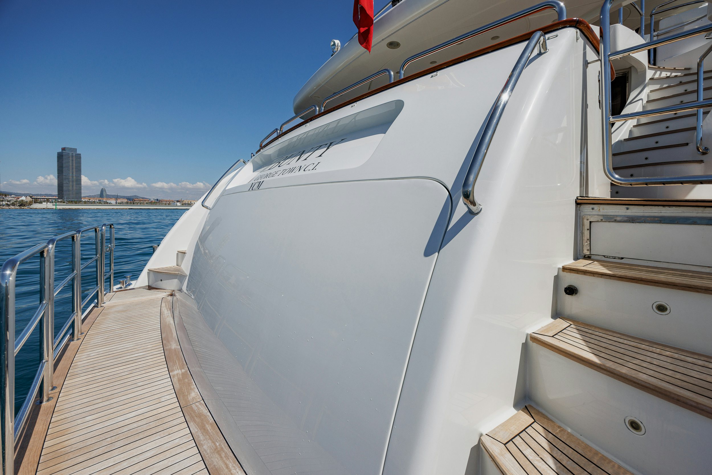 a boat on the water aboard BUNTY Yacht for Sale