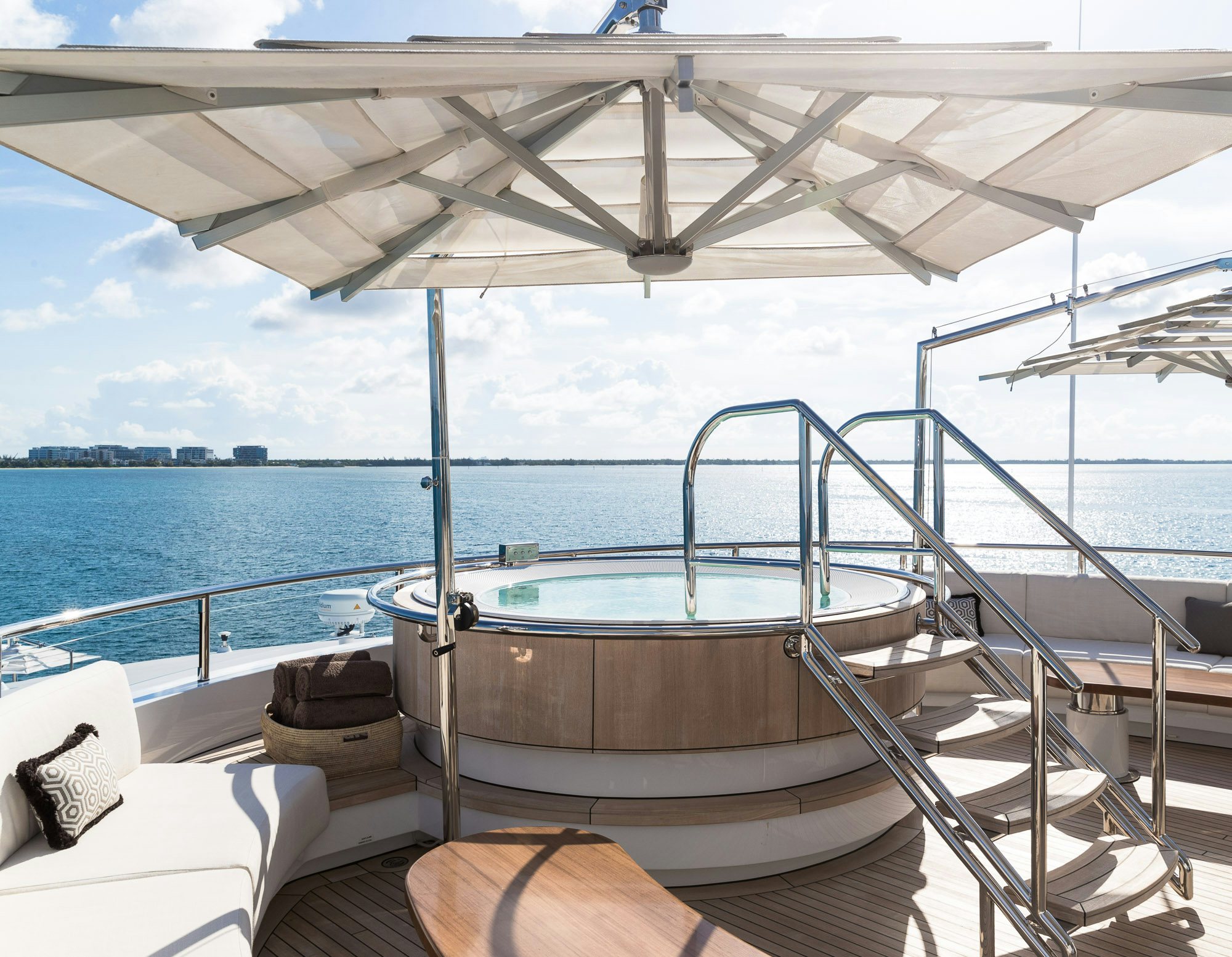 a boat on the water aboard CALEX Yacht for Charter