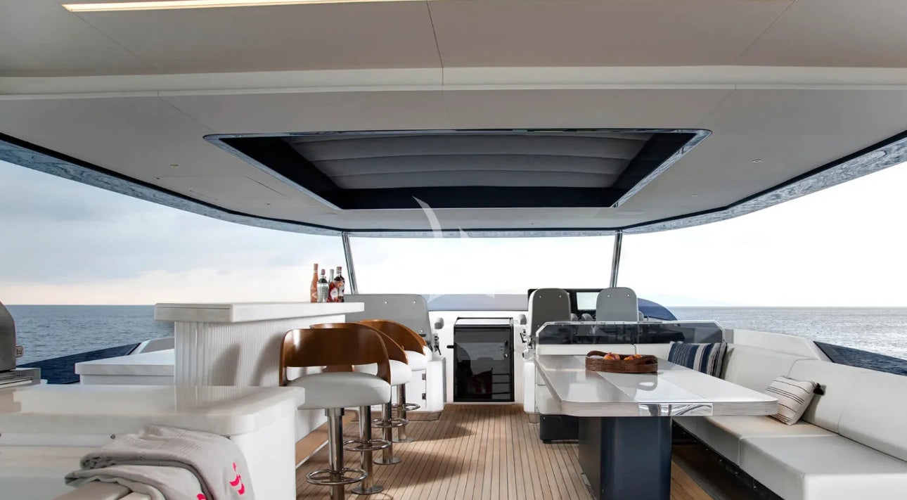 a boat on the water aboard THEOTOKOS VI Yacht for Charter