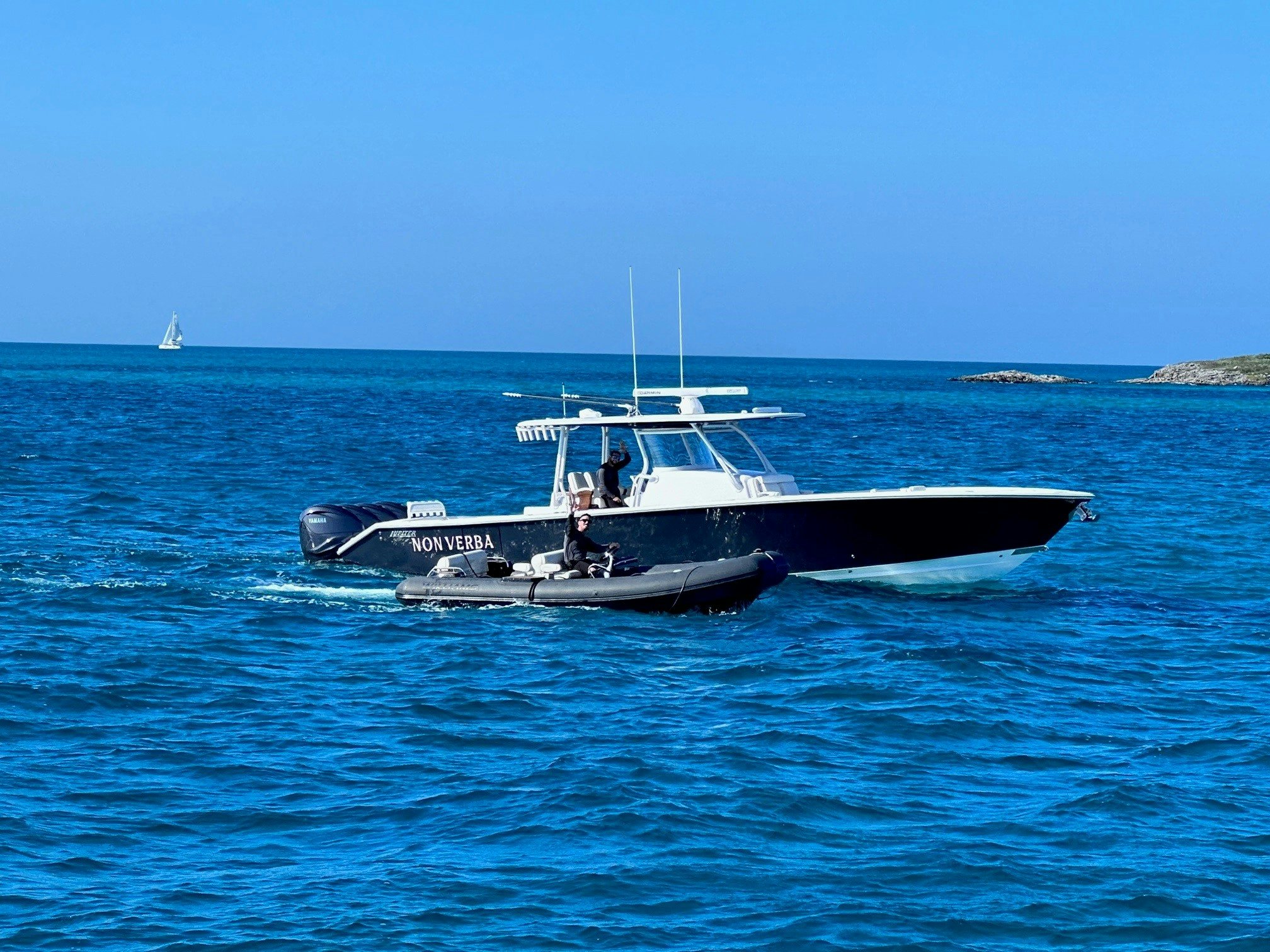 a boat in the water aboard ACTA Yacht for Charter