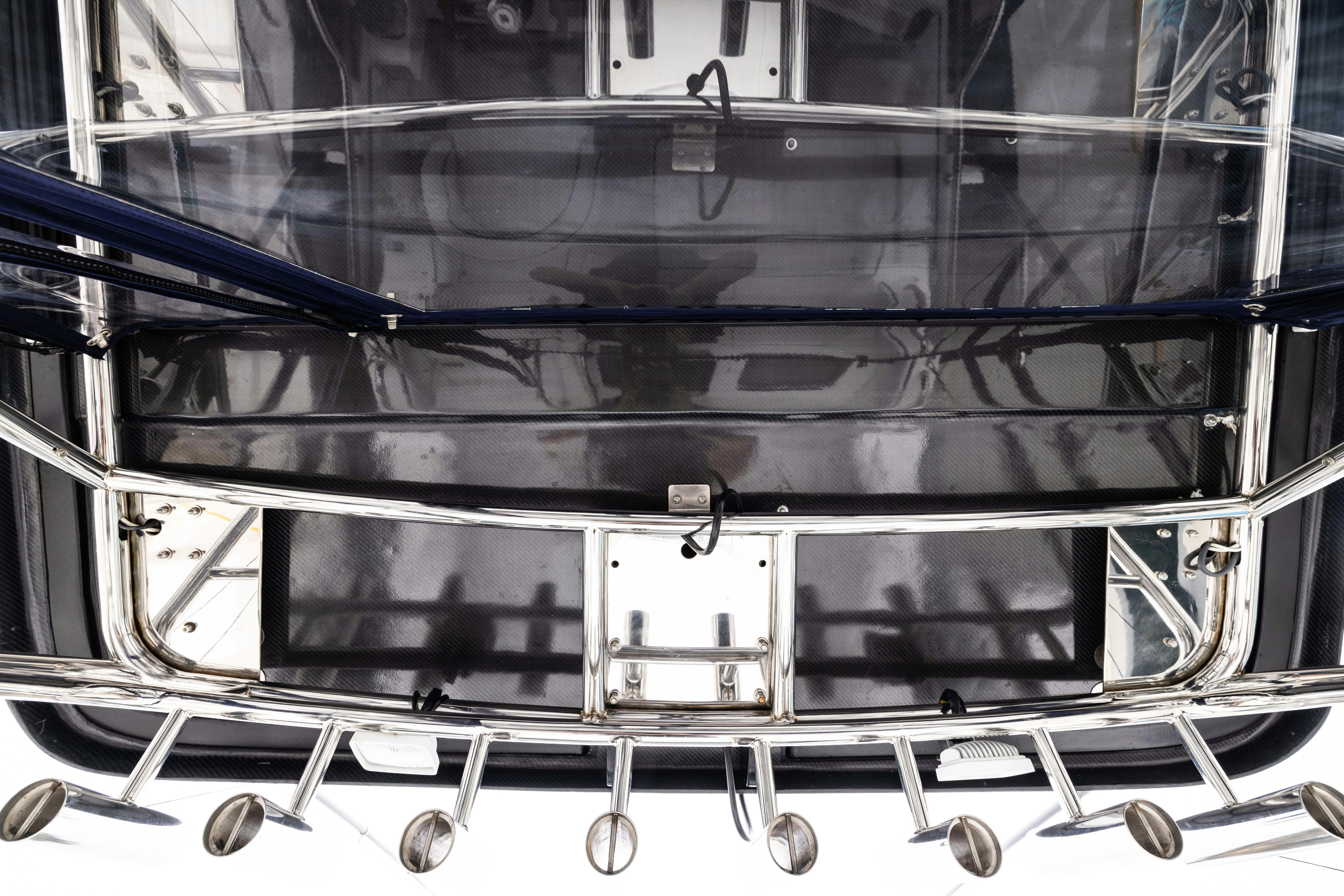 a close-up of a grill aboard 5TH KID Yacht for Sale
