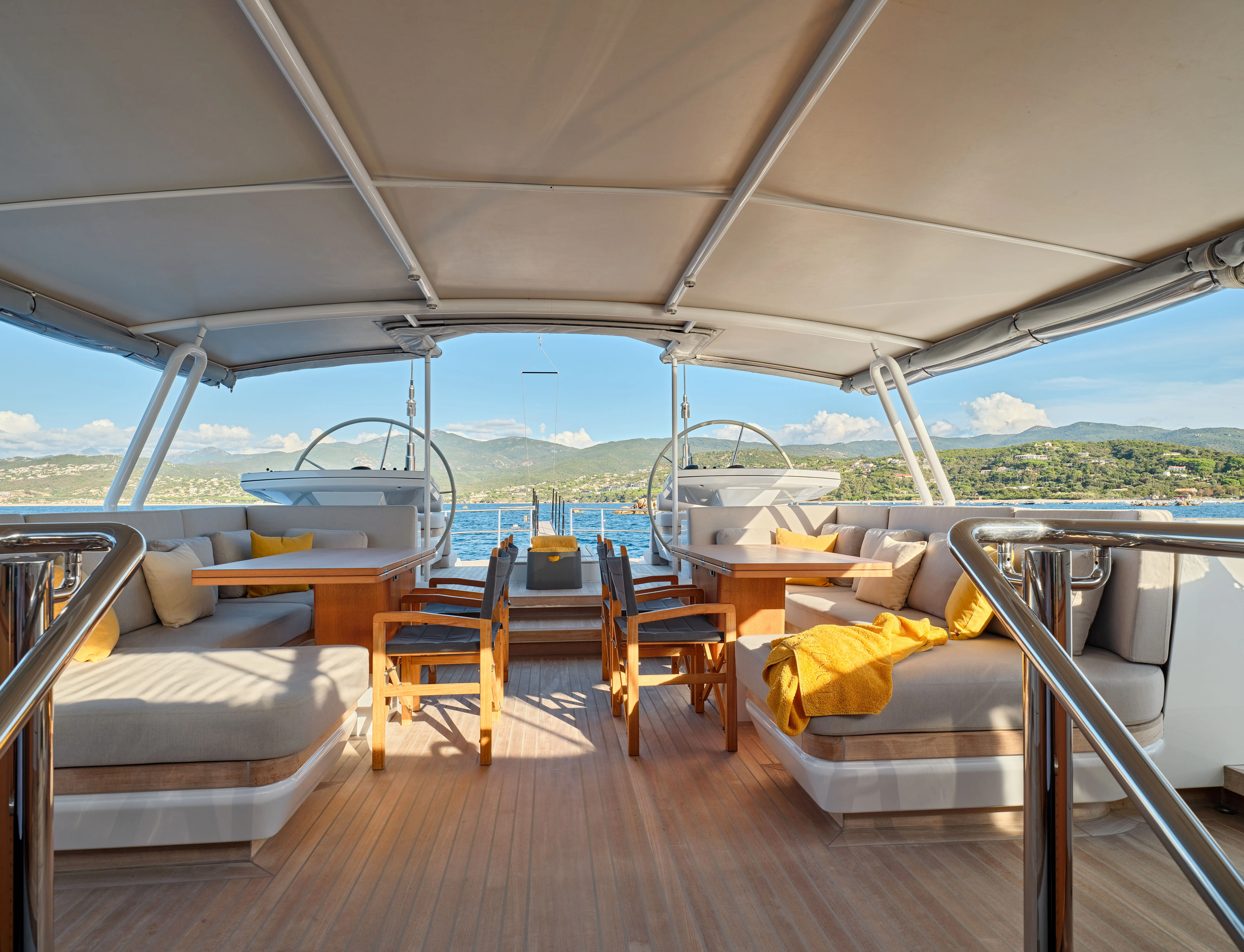a boat on the water aboard GUILLEMOT Yacht for Charter