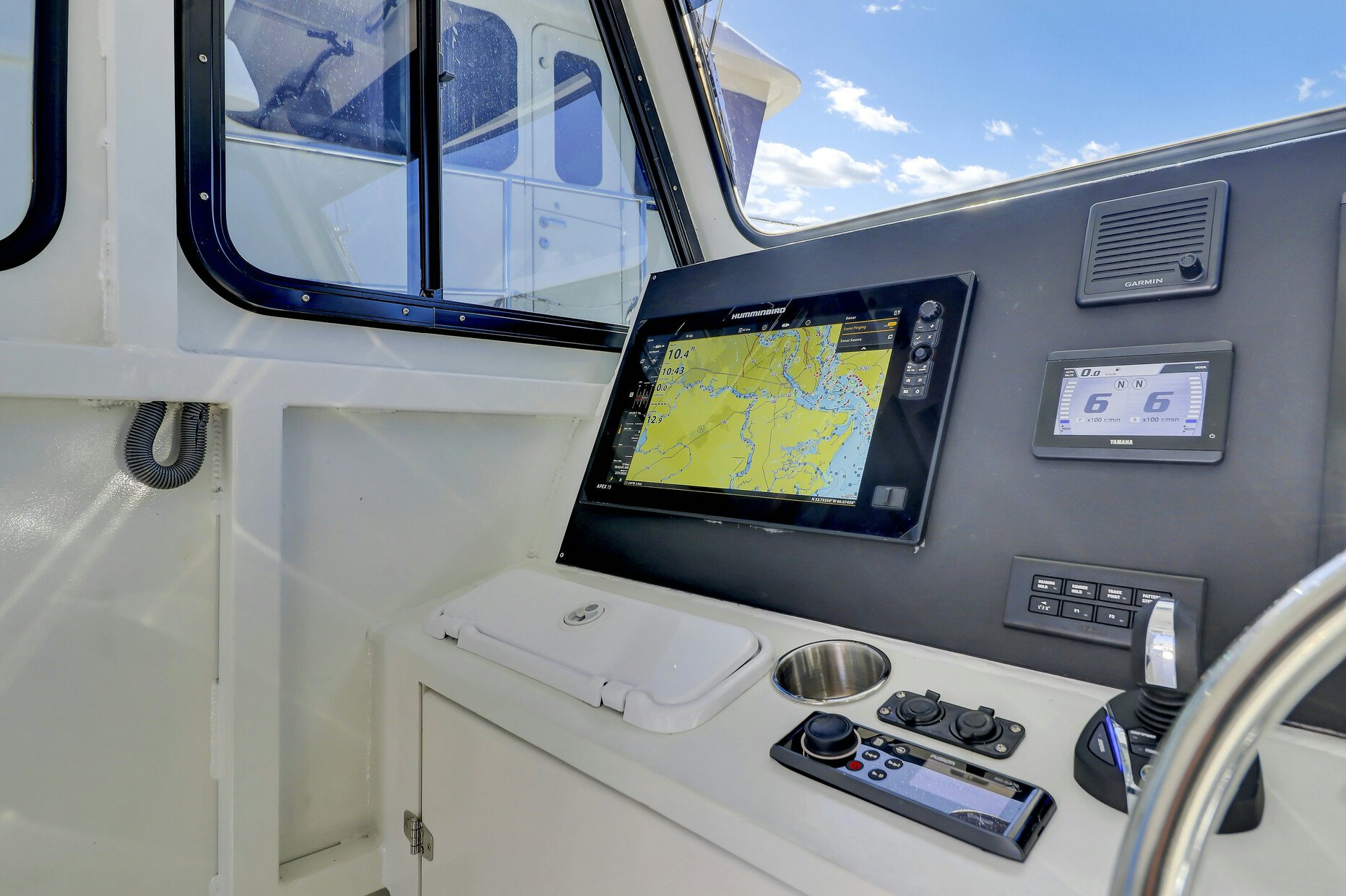 graphical user interface, website aboard OUR TRADE Yacht for Sale