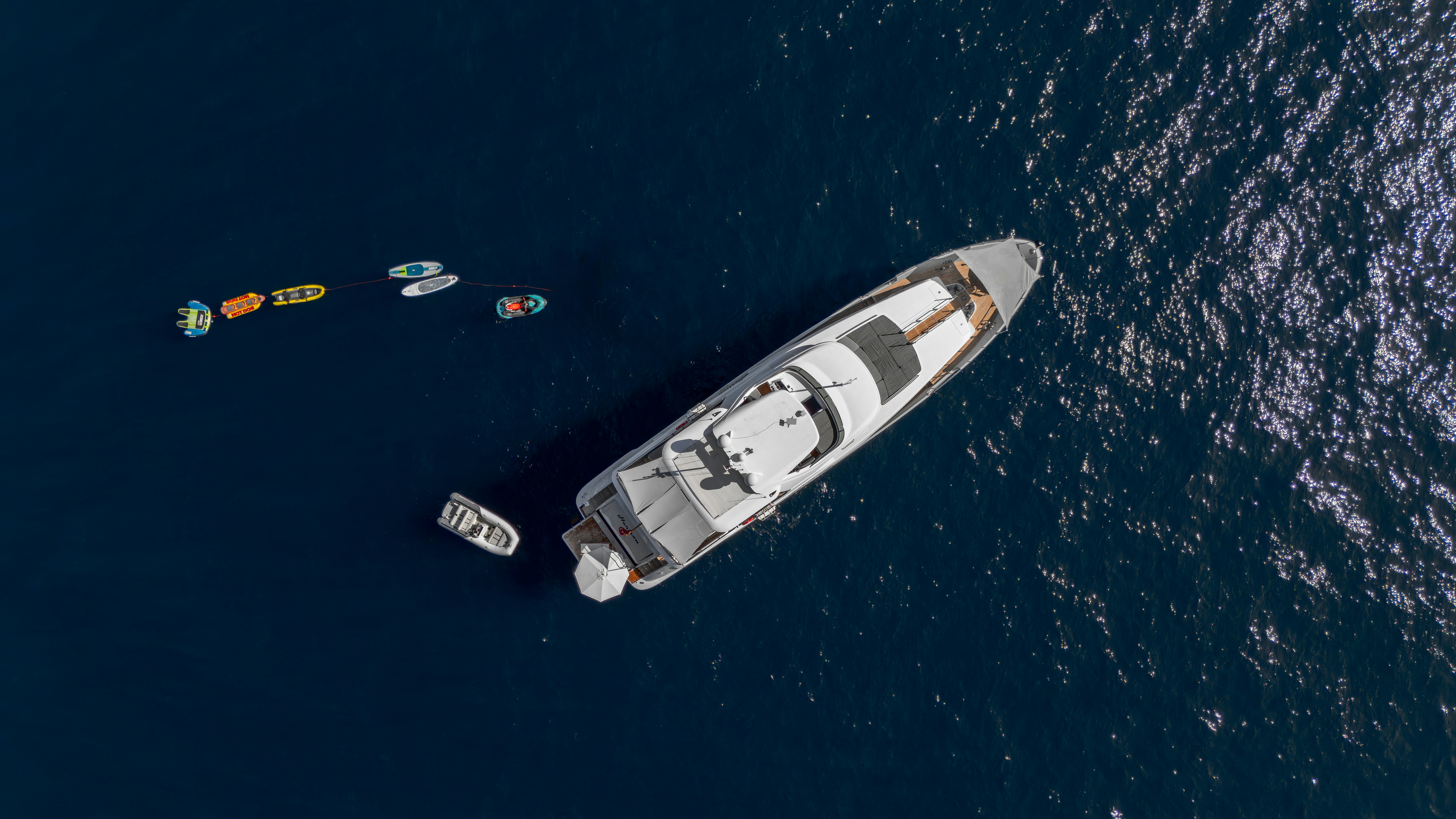 a satellite in space aboard HORIZON Yacht for Sale