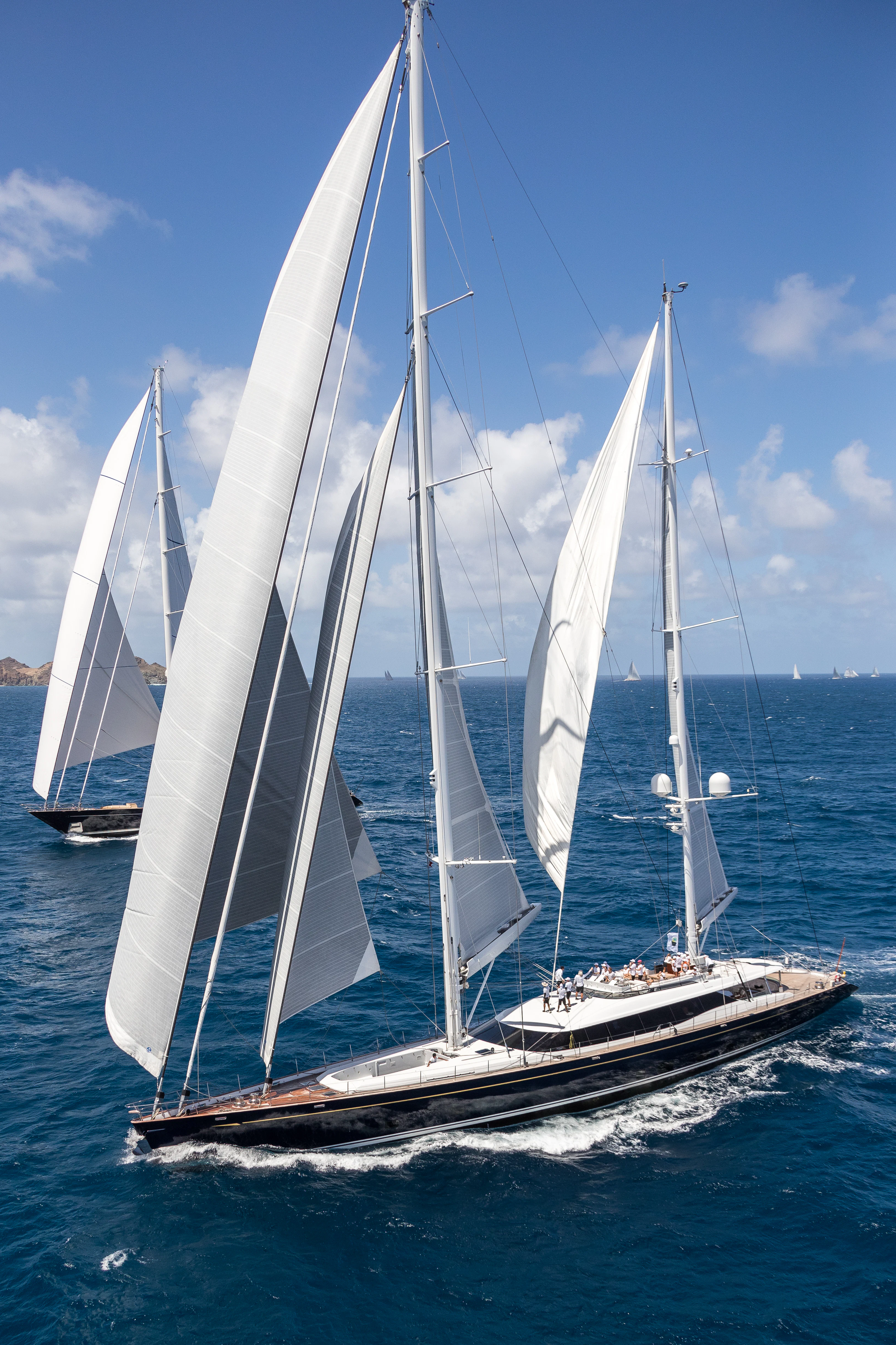 a sailboat on the water aboard Q Yacht for Charter