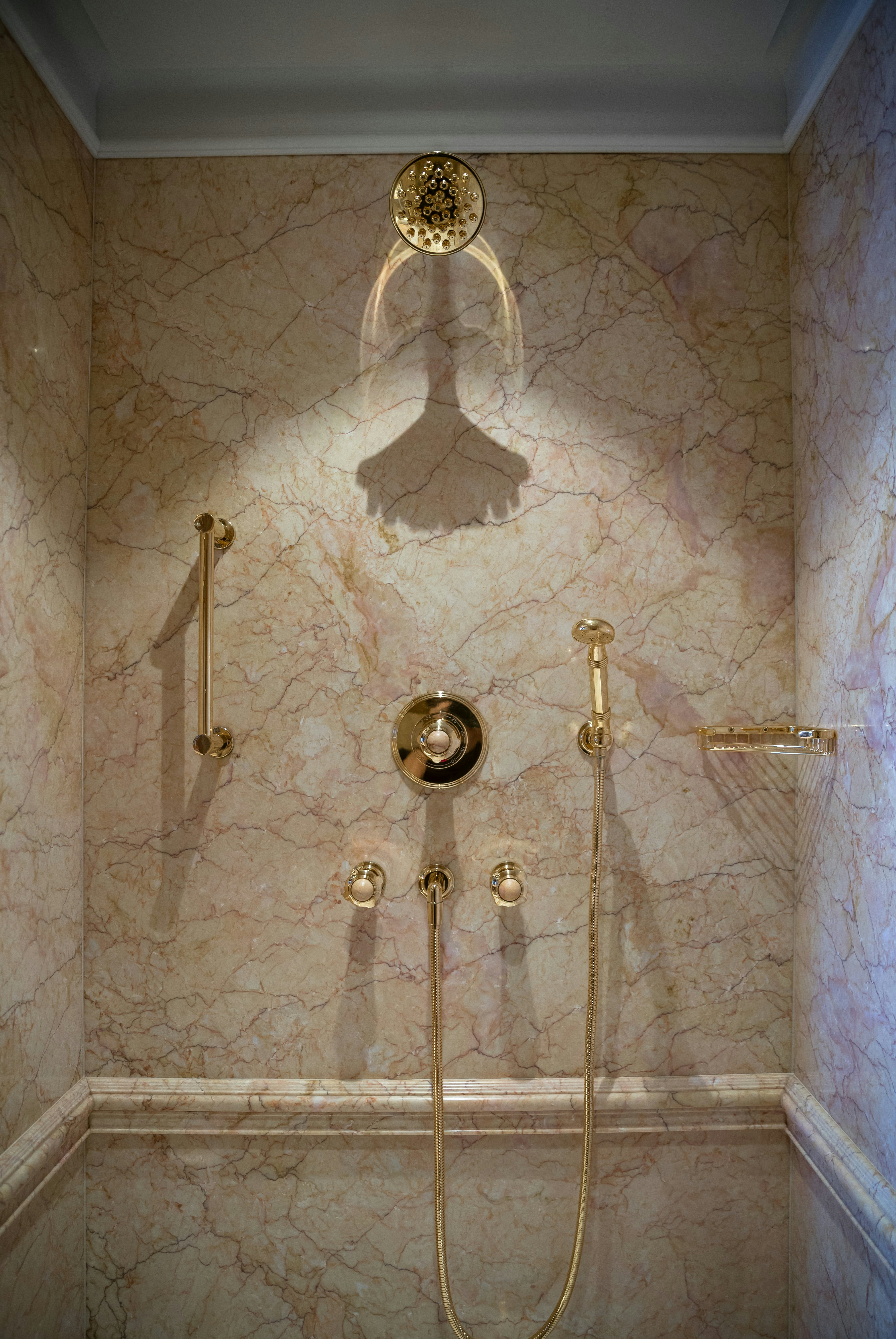 a shower with a few hoses aboard STARFIRE Yacht for Charter