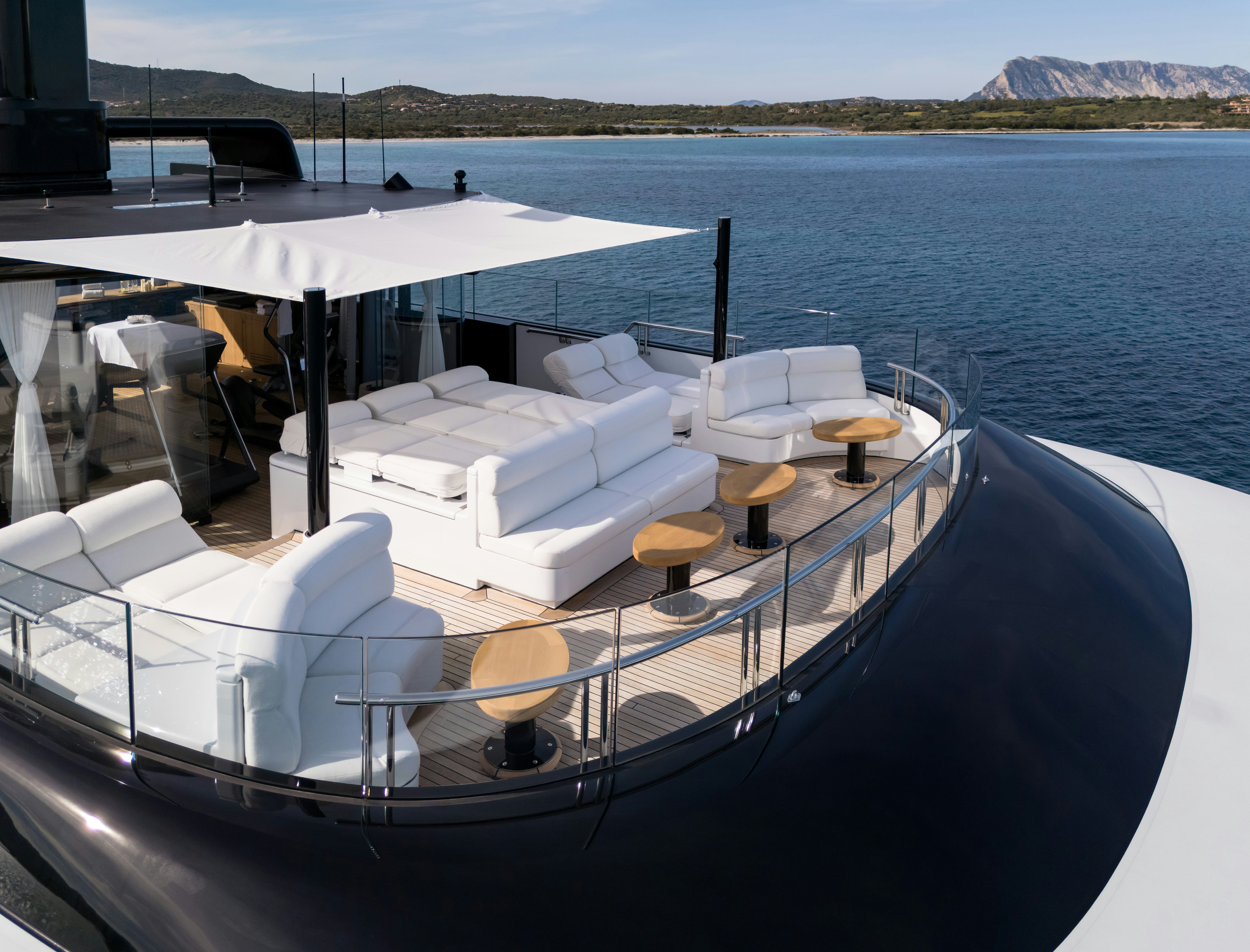 a boat on the water aboard STARFIRE Yacht for Charter