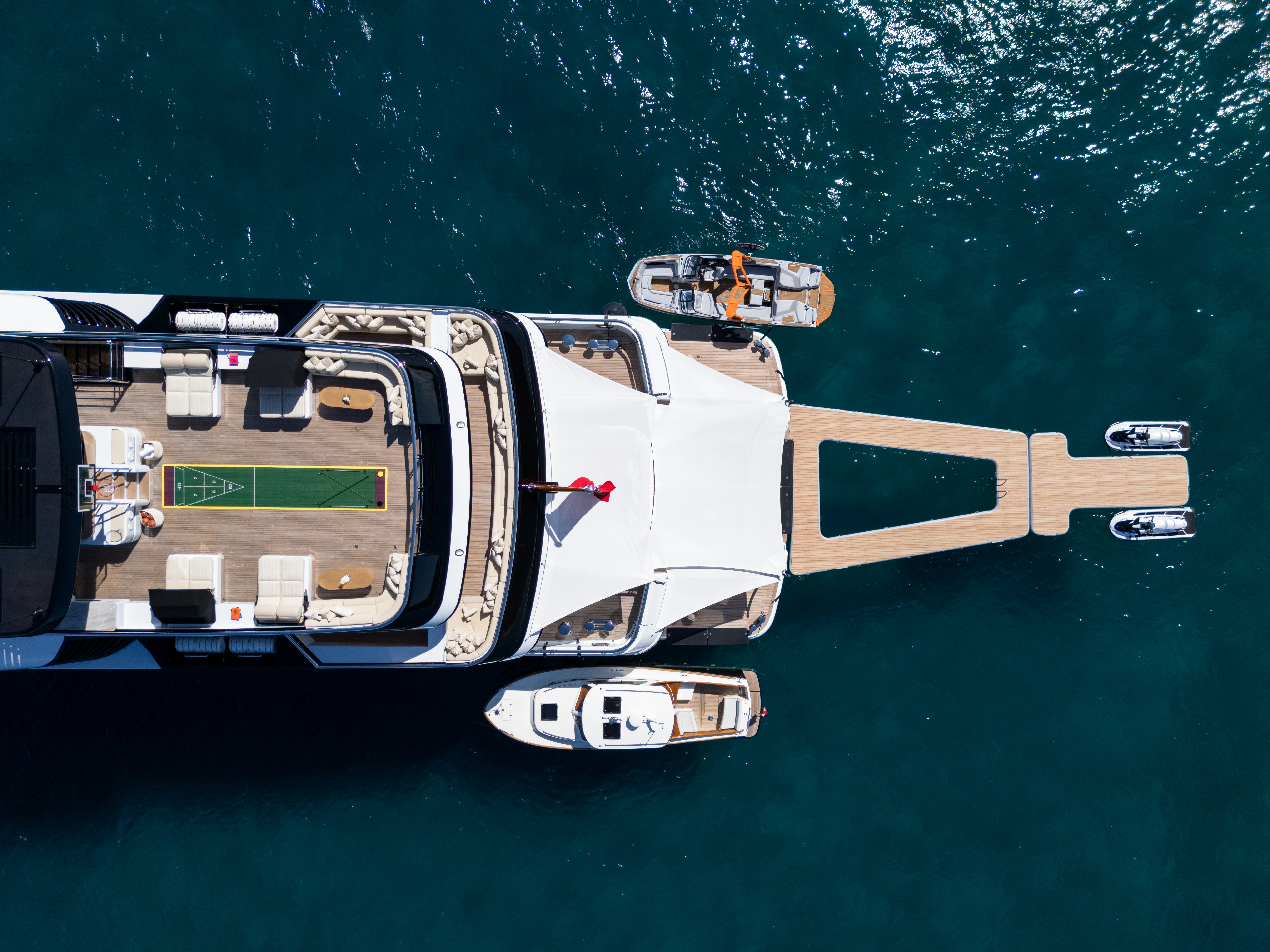 a space ship in outer space aboard STARFIRE Yacht for Charter