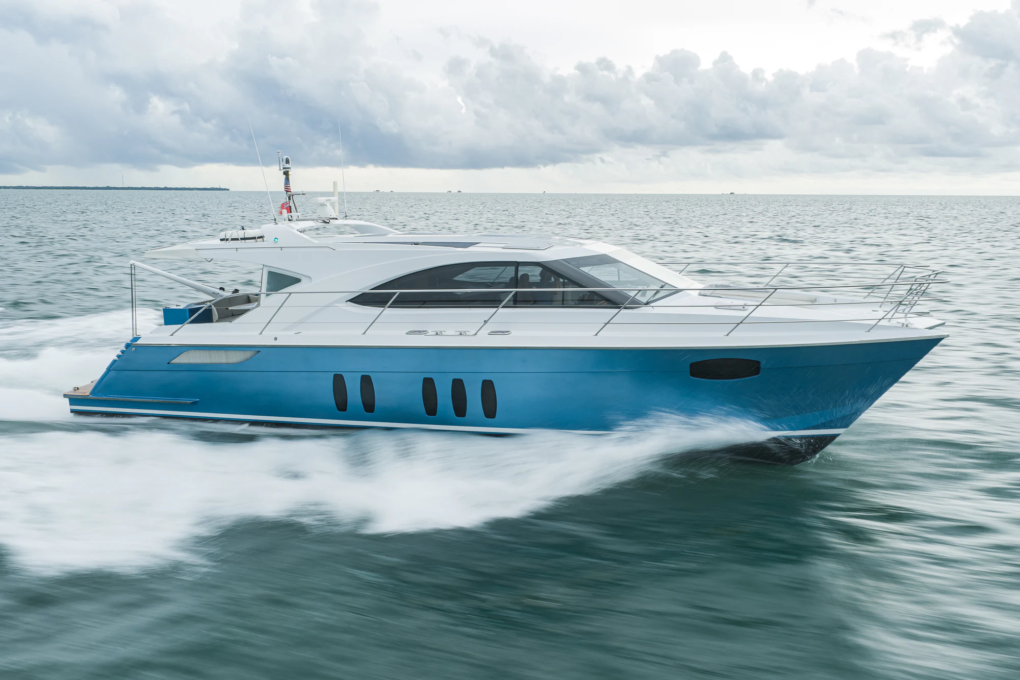 a boat in the water aboard TURQUOISE Yacht for Sale