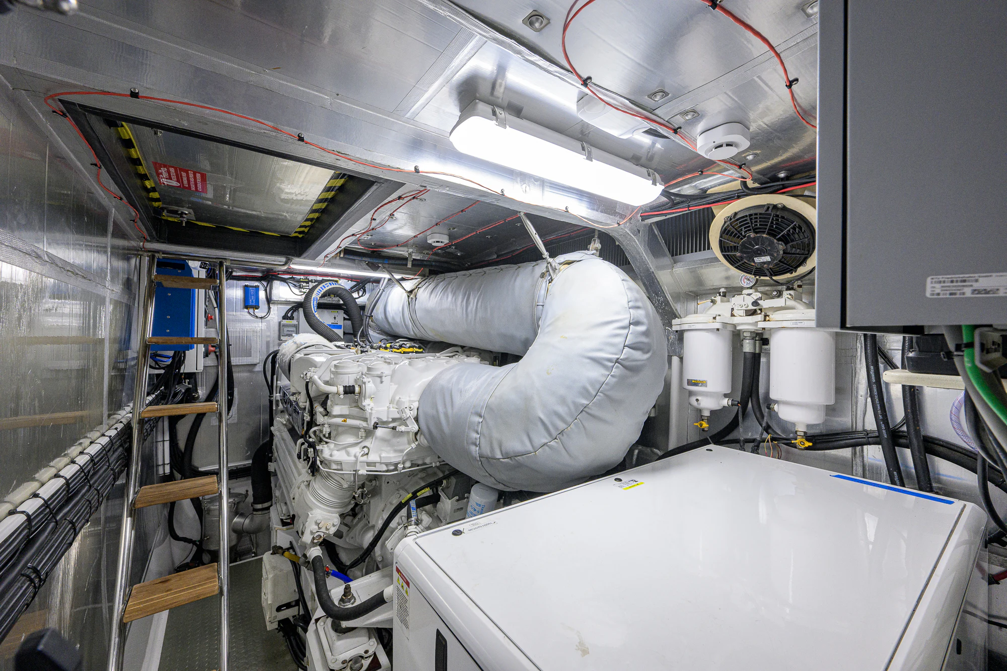 a close-up of a machine aboard TURQUOISE Yacht for Sale