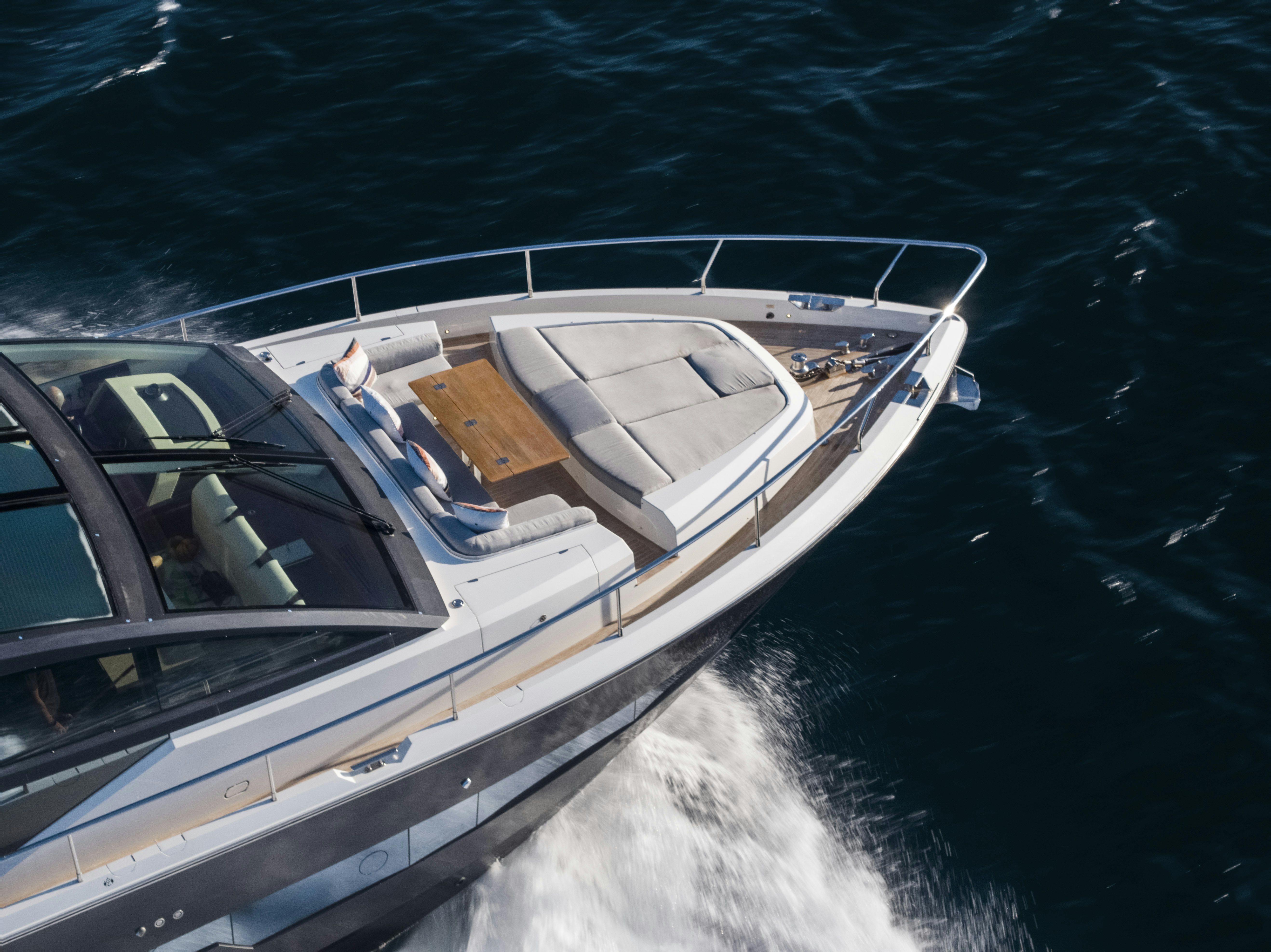 a boat on the water aboard OMNIA Yacht for Sale