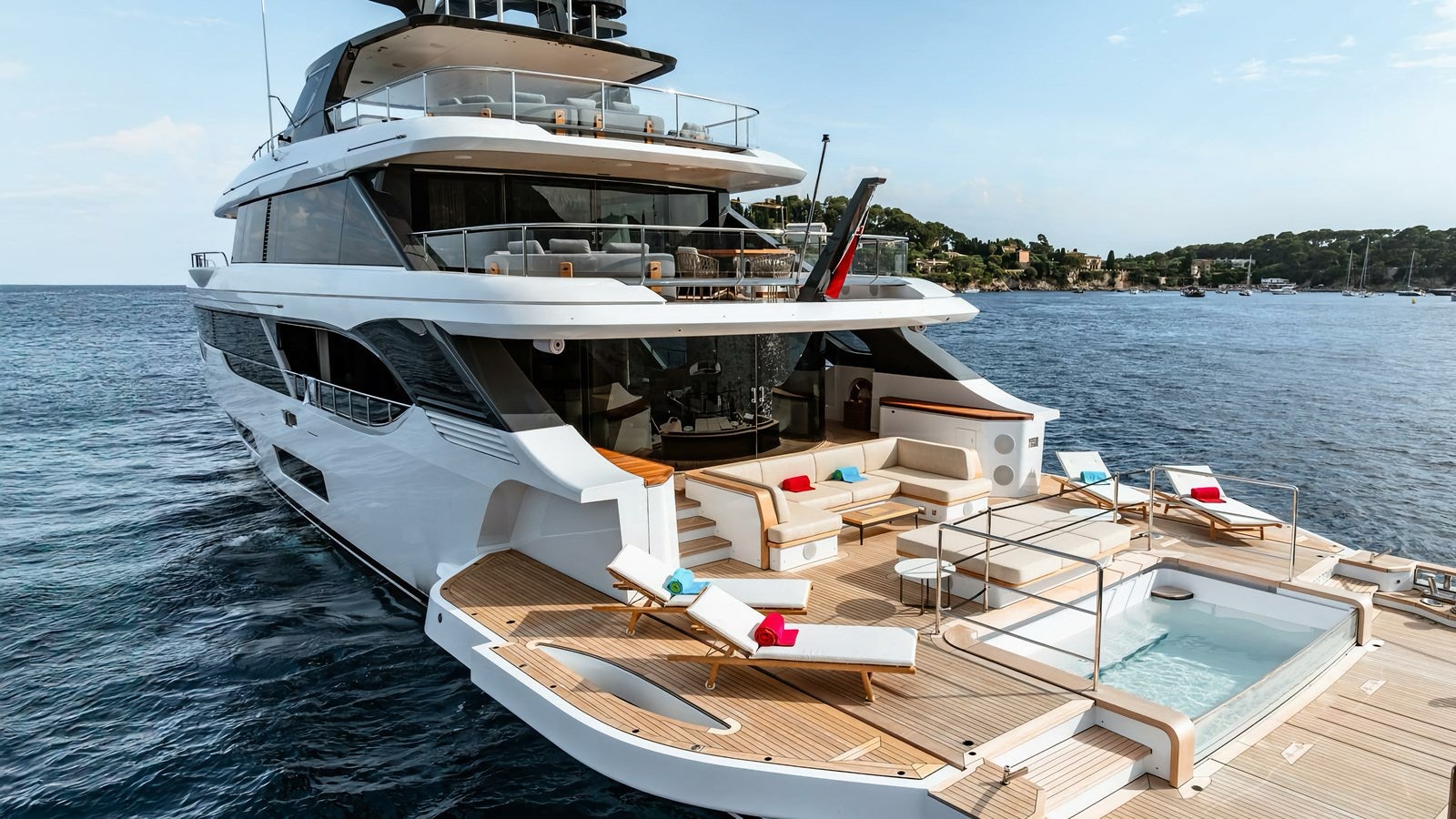 a boat on the water aboard WAVE Yacht for Charter