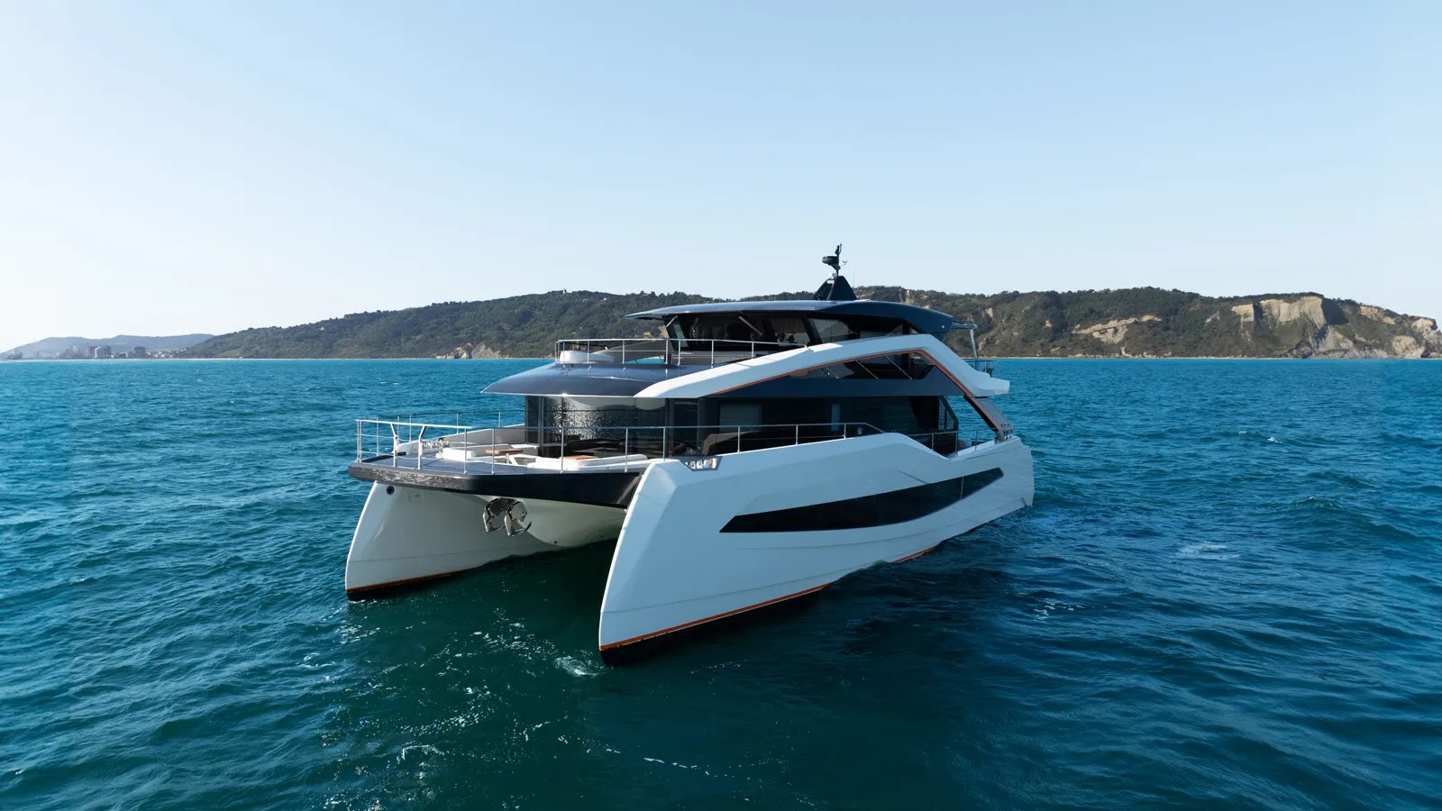 two boats in the water aboard ACALI Yacht for Sale