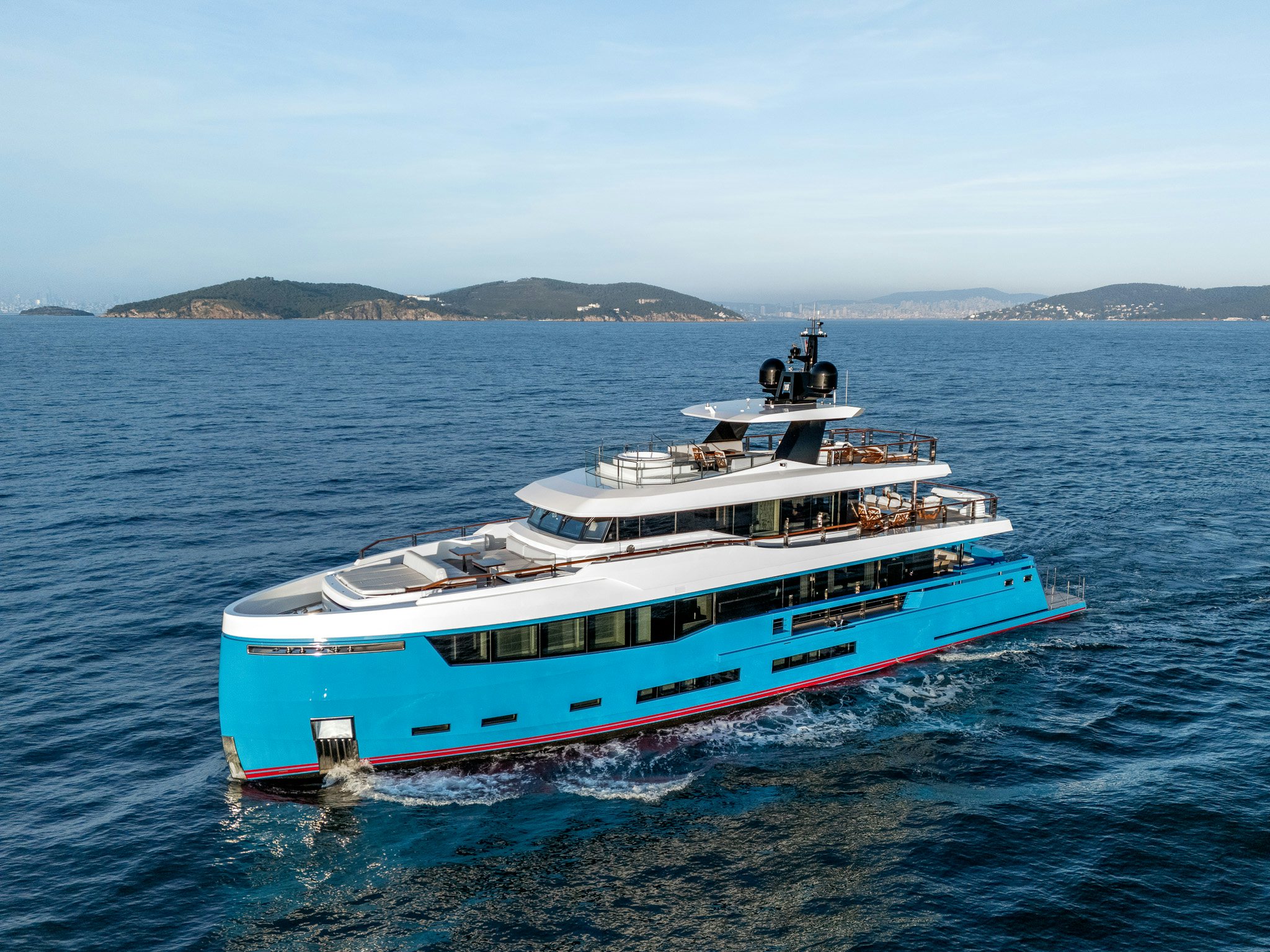 a boat on the water aboard MERELEY I Yacht for Sale