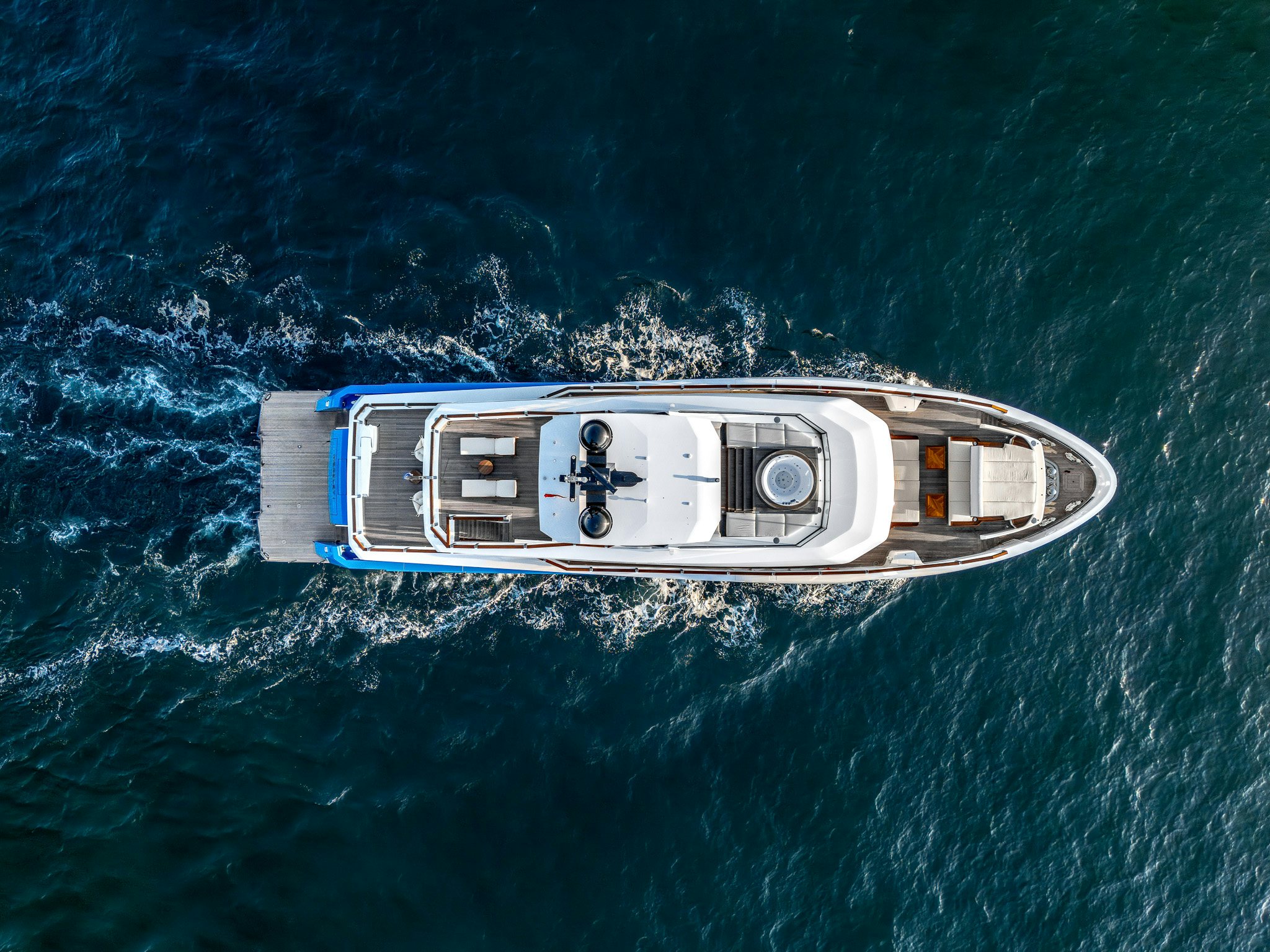 a boat in the water aboard MERELEY I Yacht for Sale