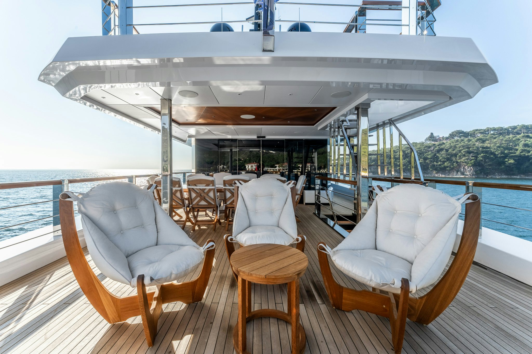 a boat on the water aboard MERELEY I Yacht for Sale