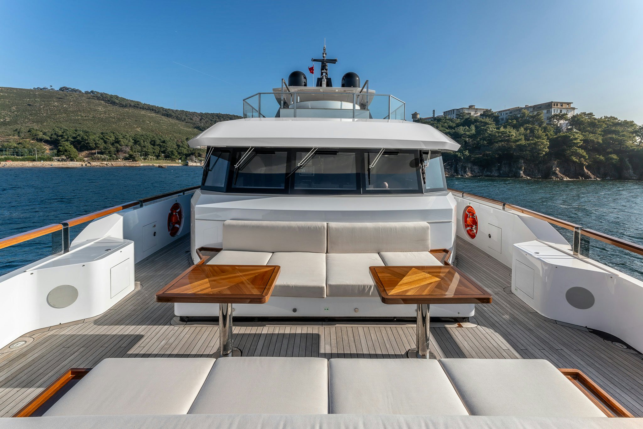 a boat on a dock aboard MERELEY I Yacht for Sale