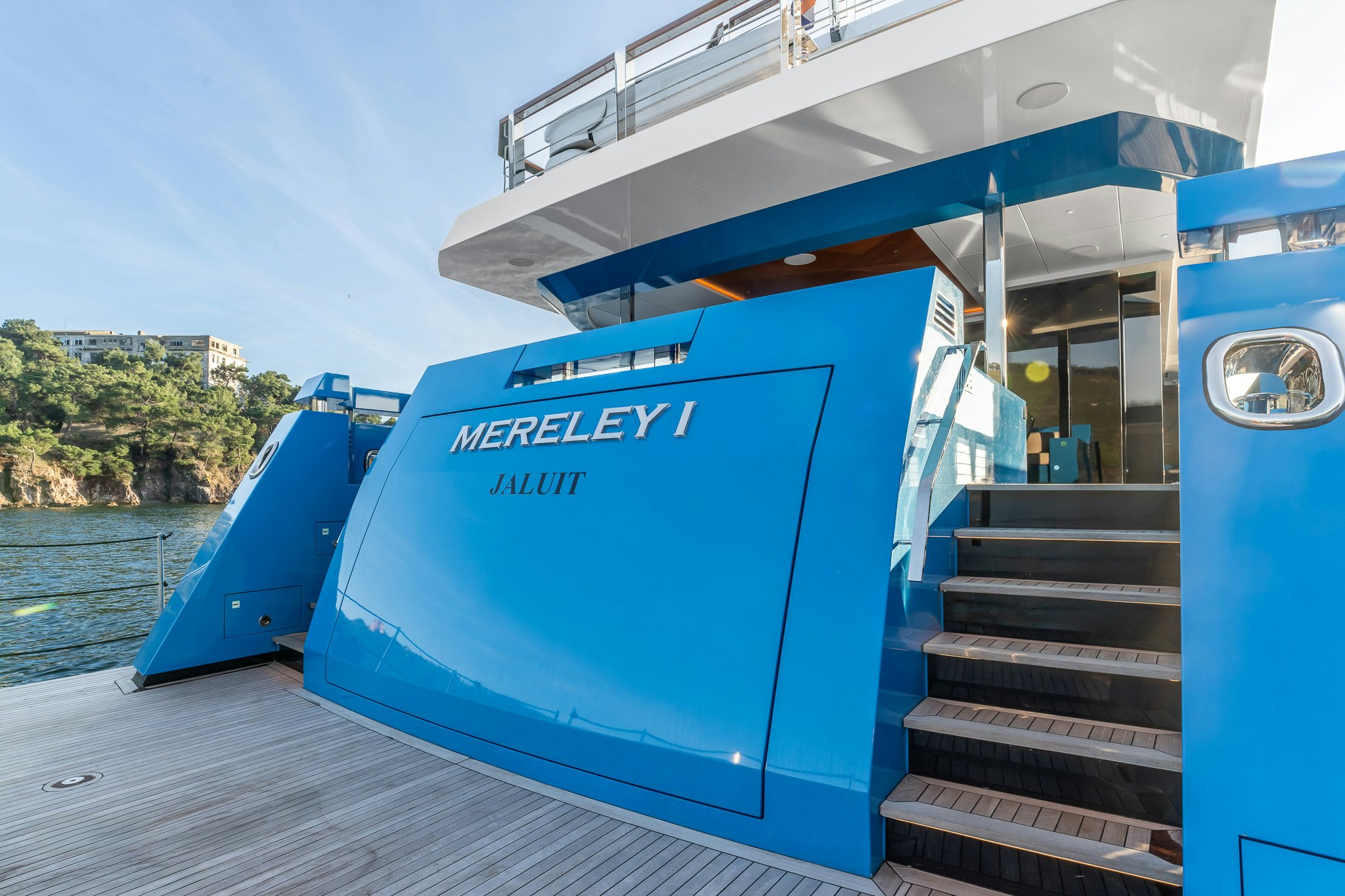 a boat on the water aboard MERELEY I Yacht for Sale