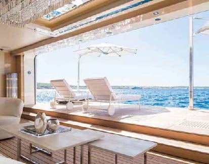 a boat on the water aboard LADY LARA Yacht for Sale