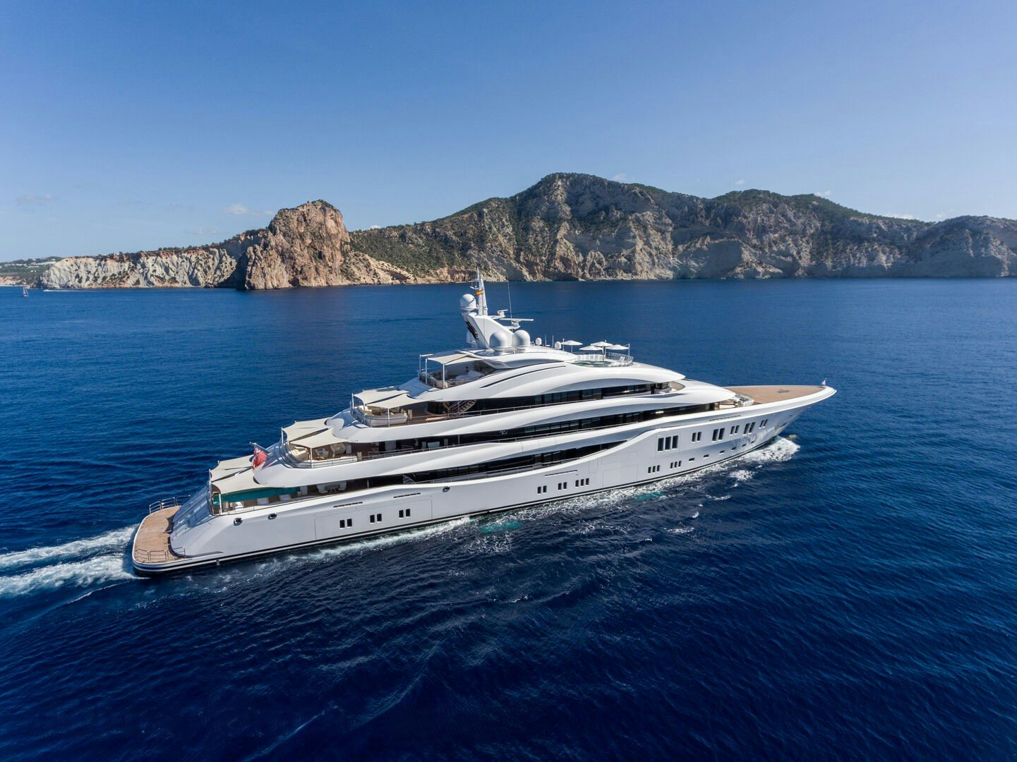 a boat in the water aboard LADY LARA Yacht for Sale