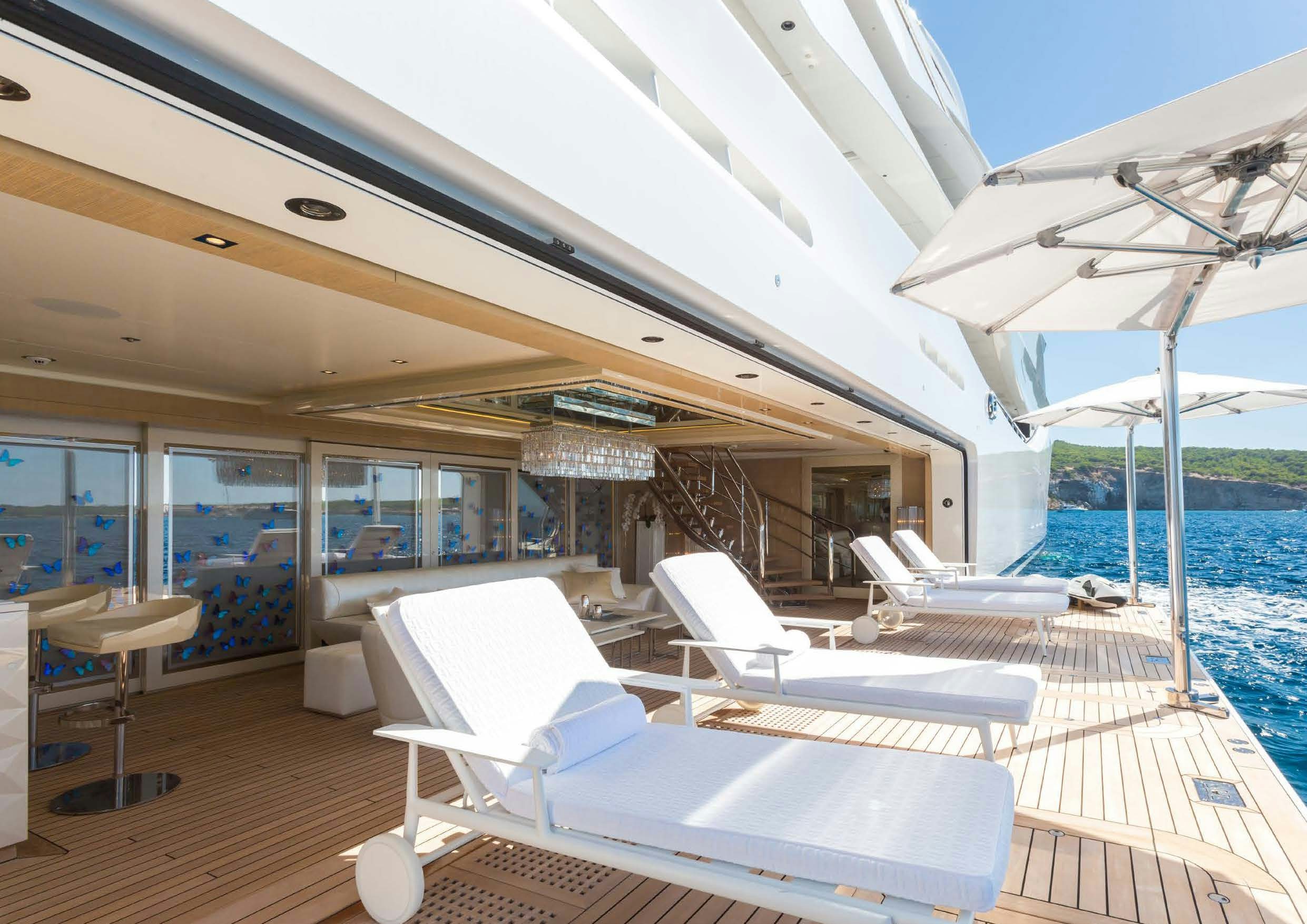 a boat on the water aboard LADY LARA Yacht for Sale